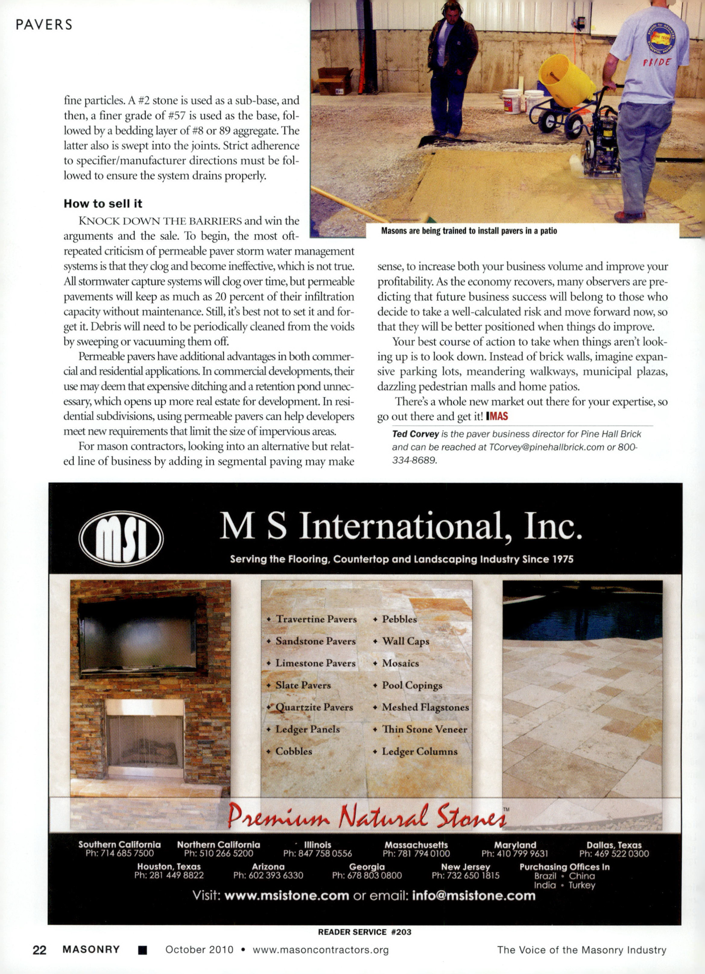 Masonry Magazine October 2010 Page. 24