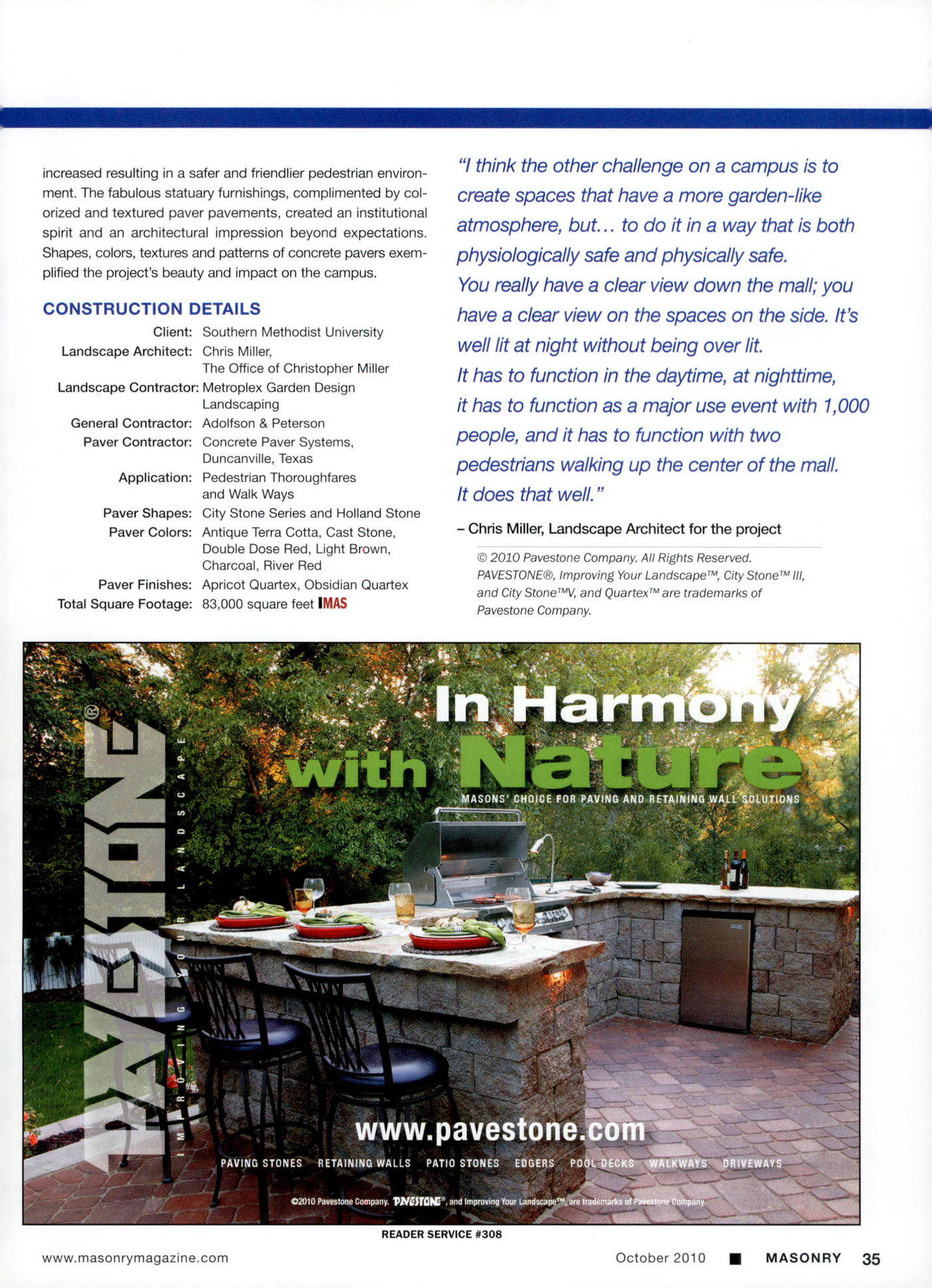 Masonry Magazine October 2010 Page. 37