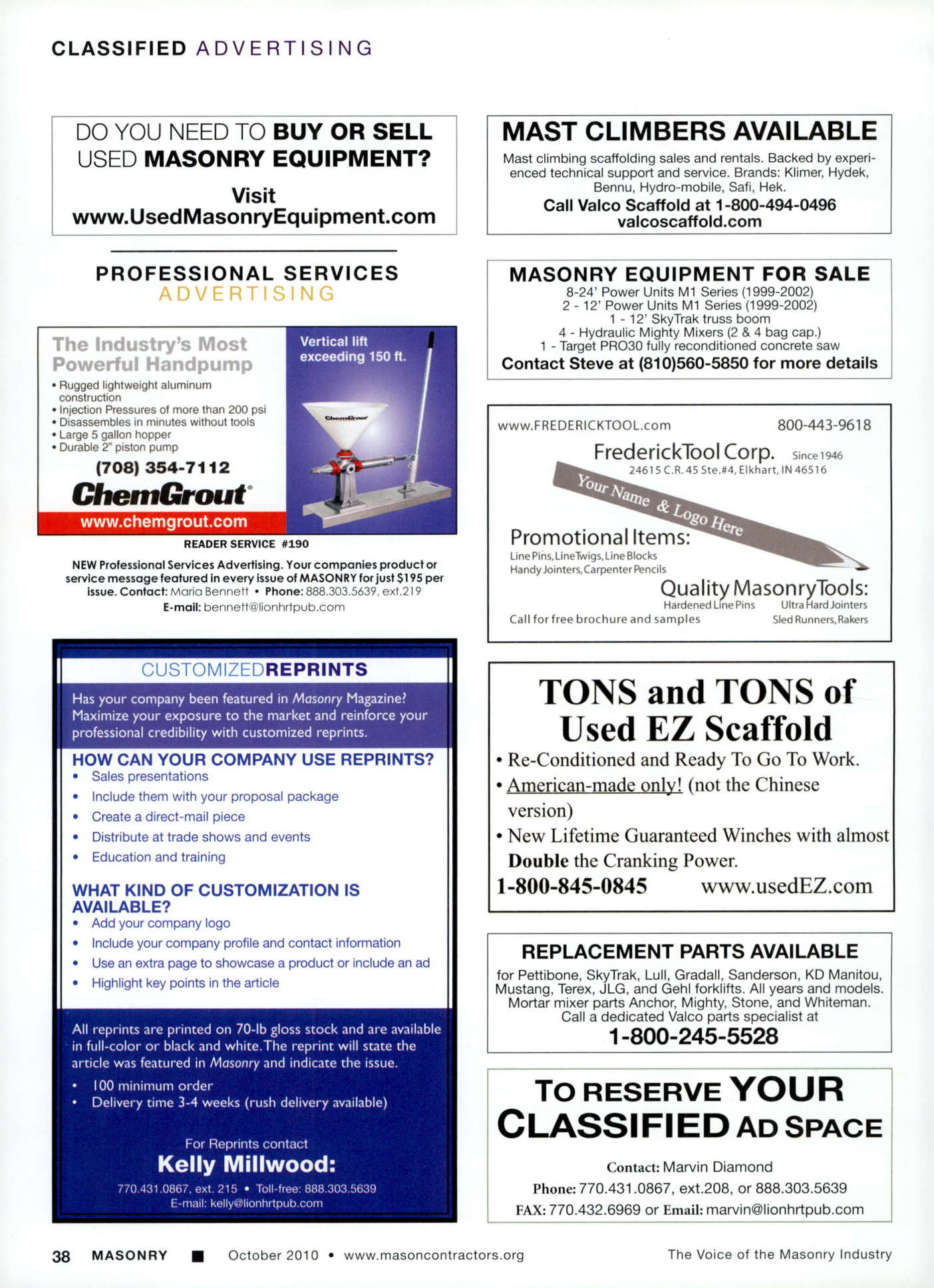 Masonry Magazine October 2010 Page. 40