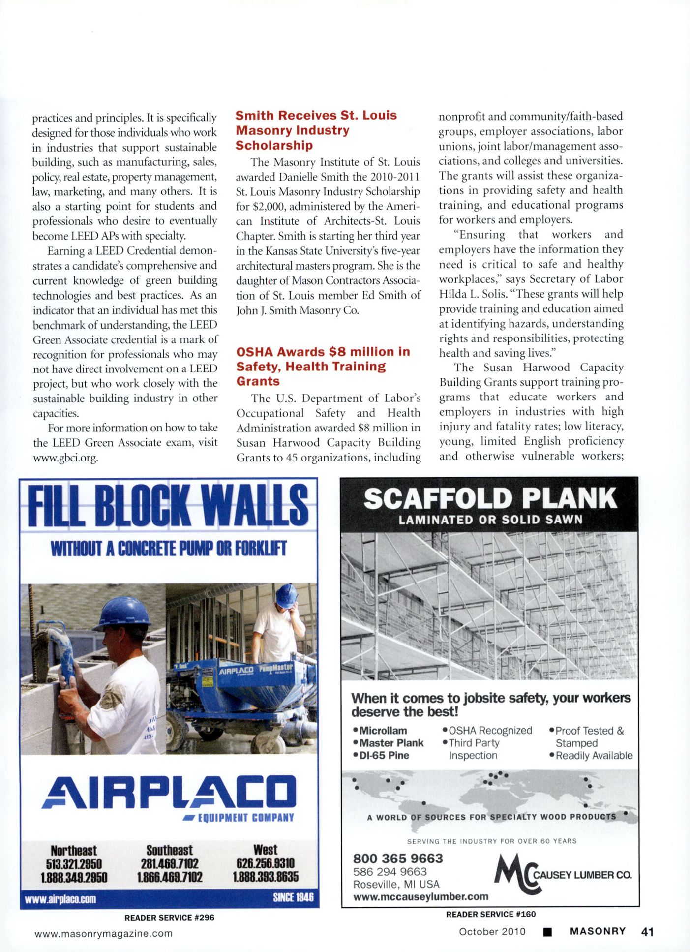 Masonry Magazine October 2010 Page. 43