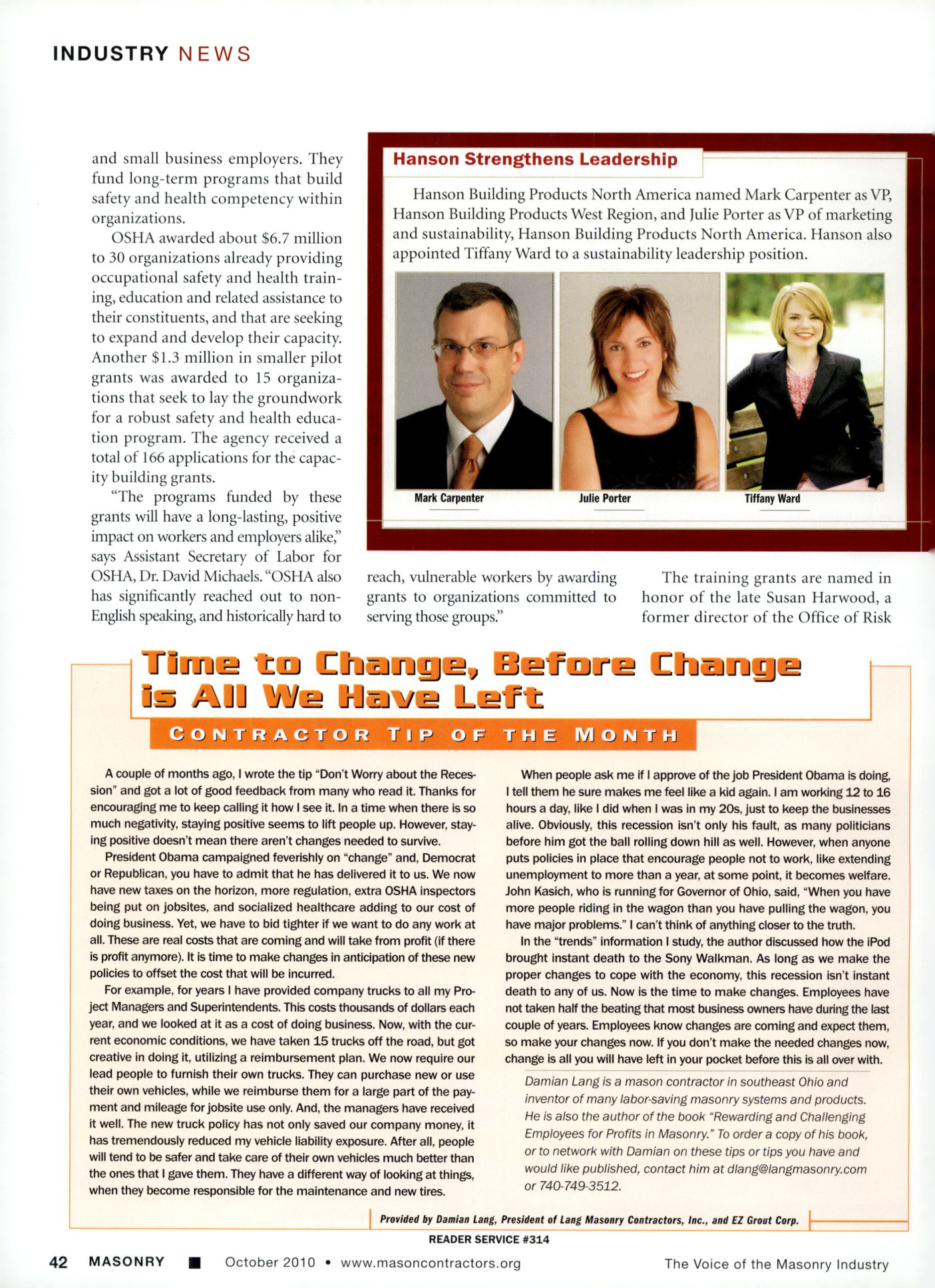 Masonry Magazine October 2010 Page. 44