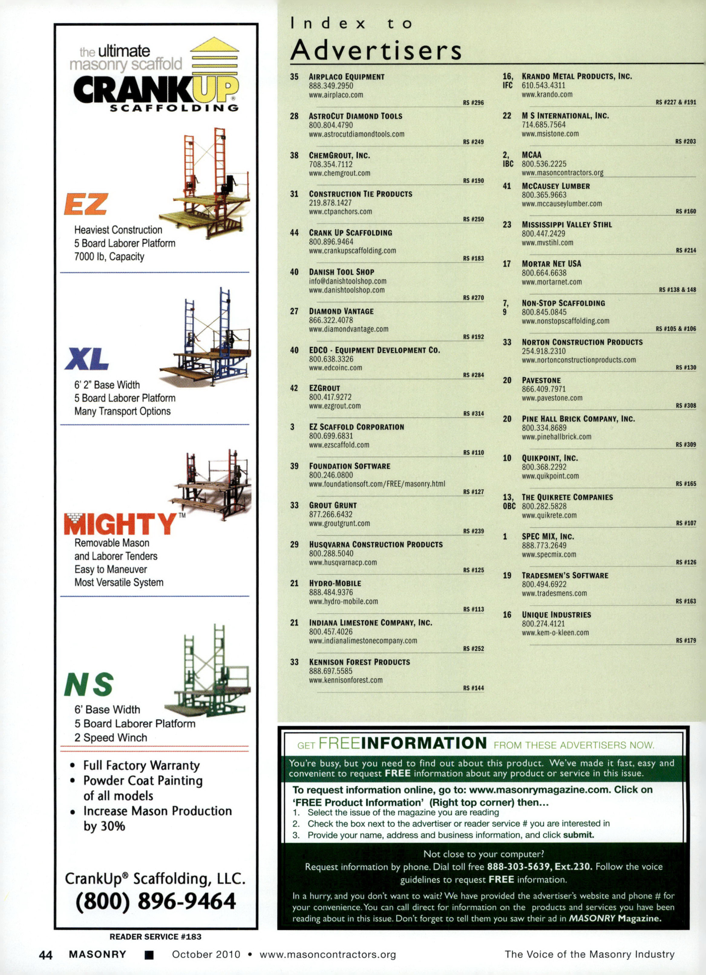 Masonry Magazine October 2010 Page. 46