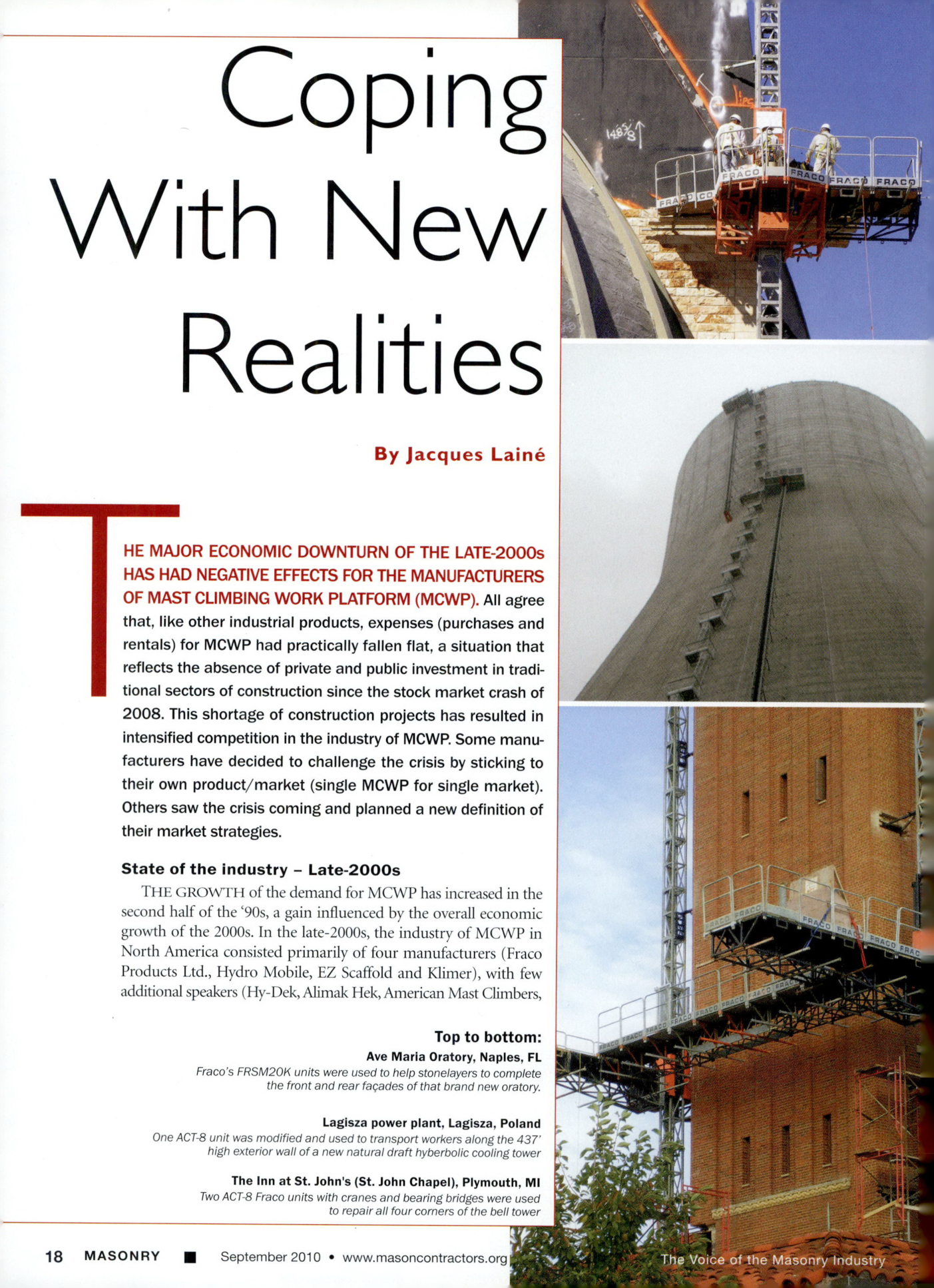 Masonry Magazine September 2010 Page. 20