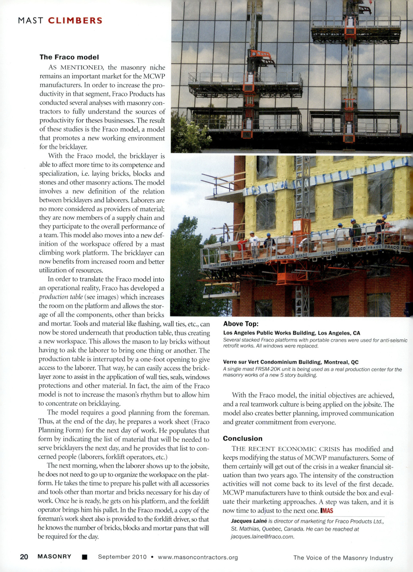 Masonry Magazine September 2010 Page. 22