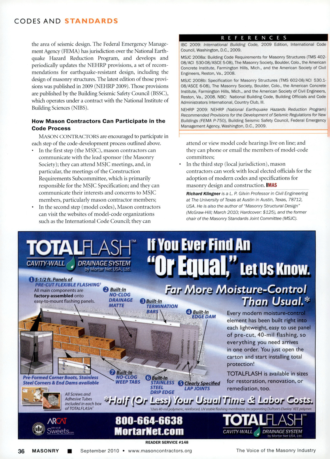 Masonry Magazine September 2010 Page. 38