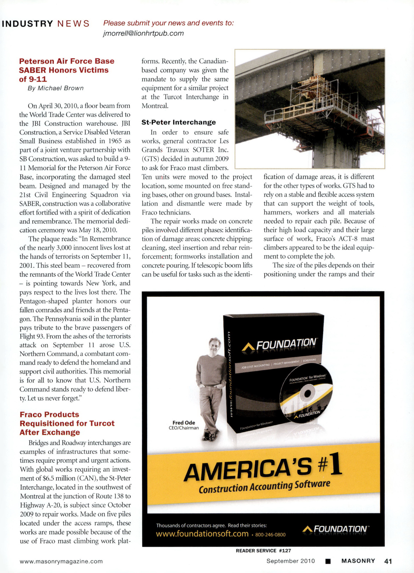 Masonry Magazine September 2010 Page. 43