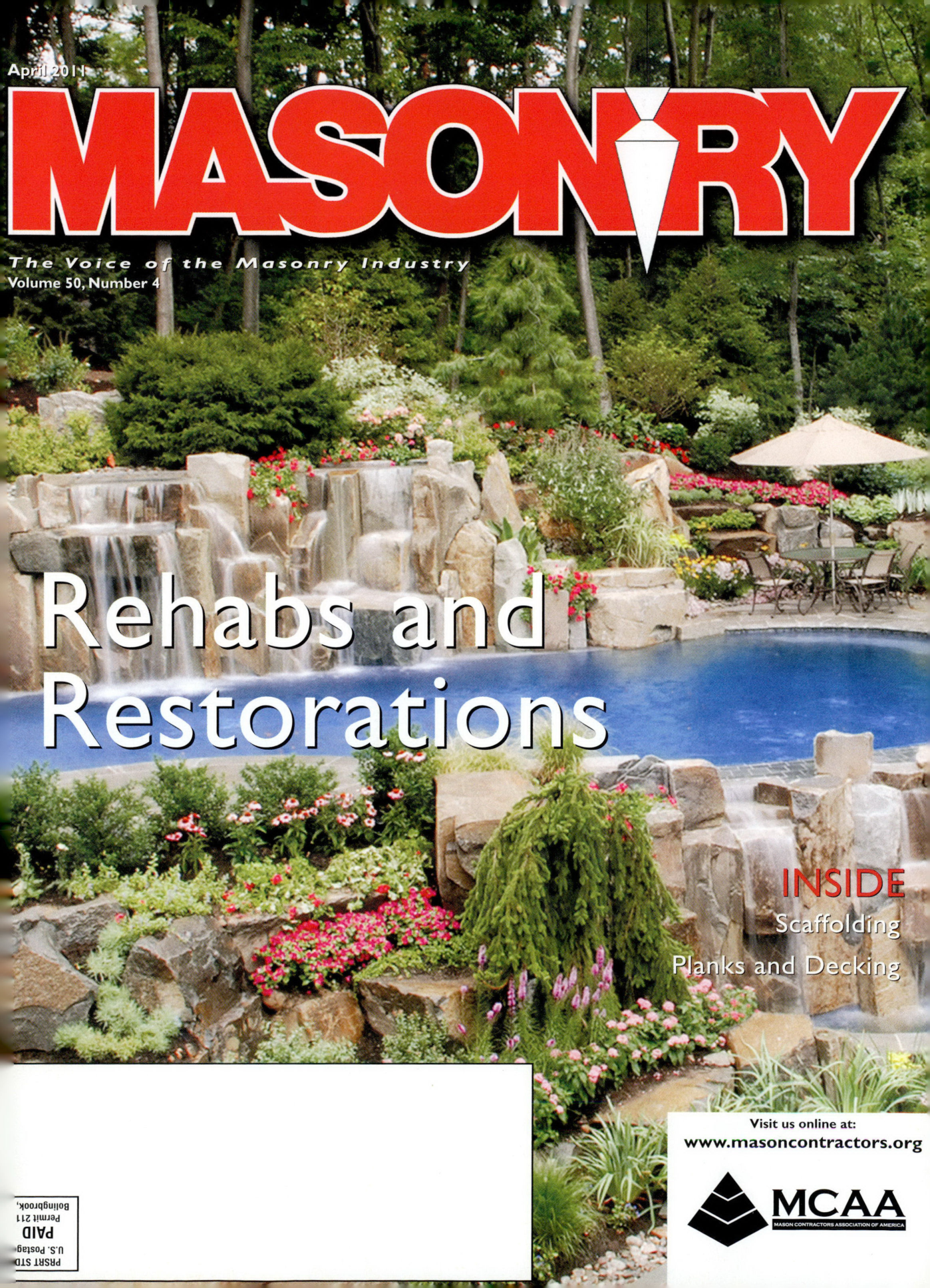 Masonry Magazine April 2011 Page. 1