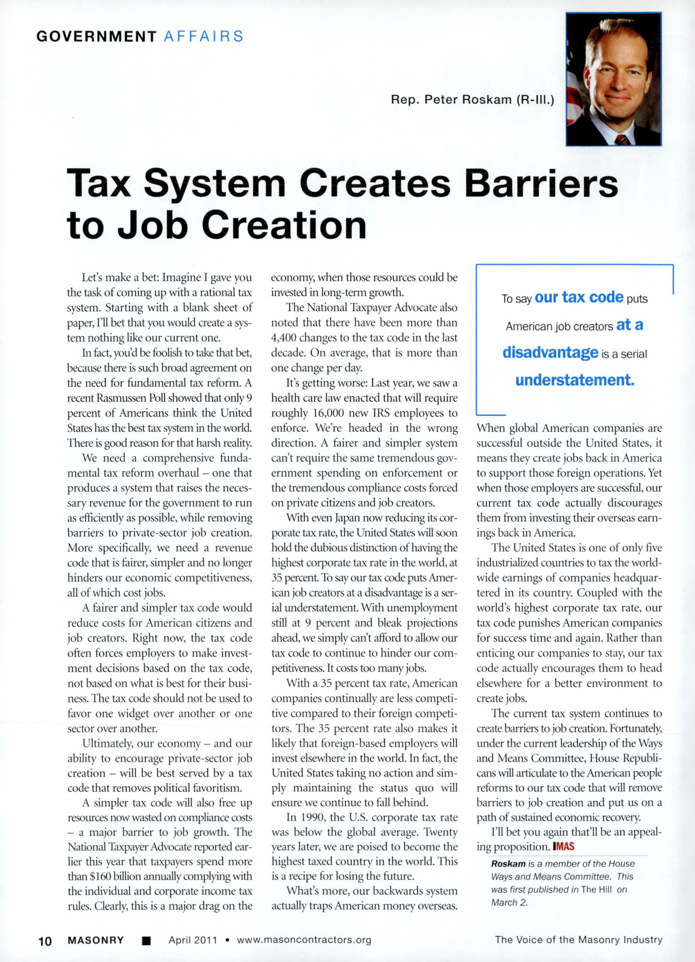 Masonry Magazine April 2011 Page. 12