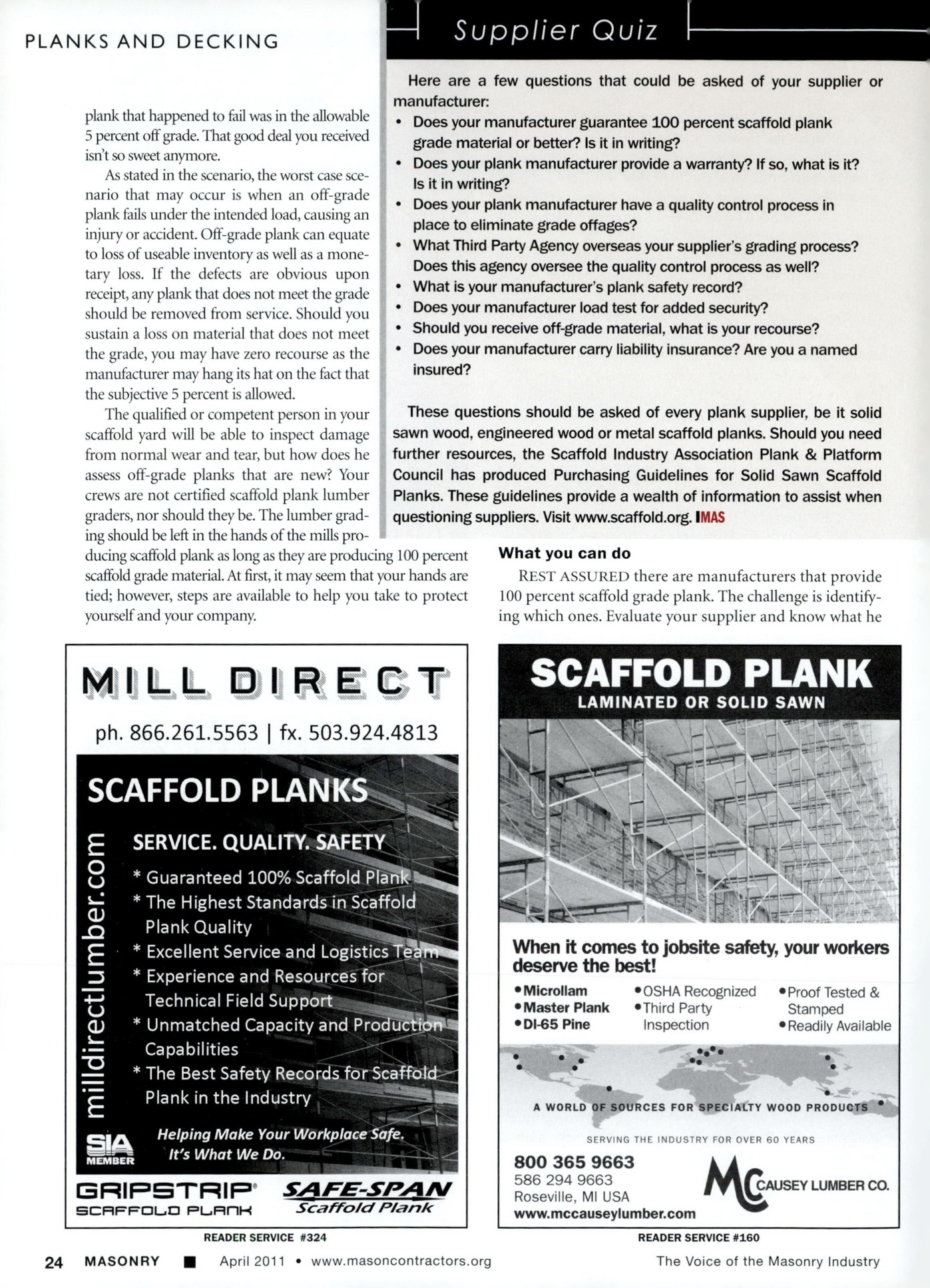 Masonry Magazine April 2011 Page. 26