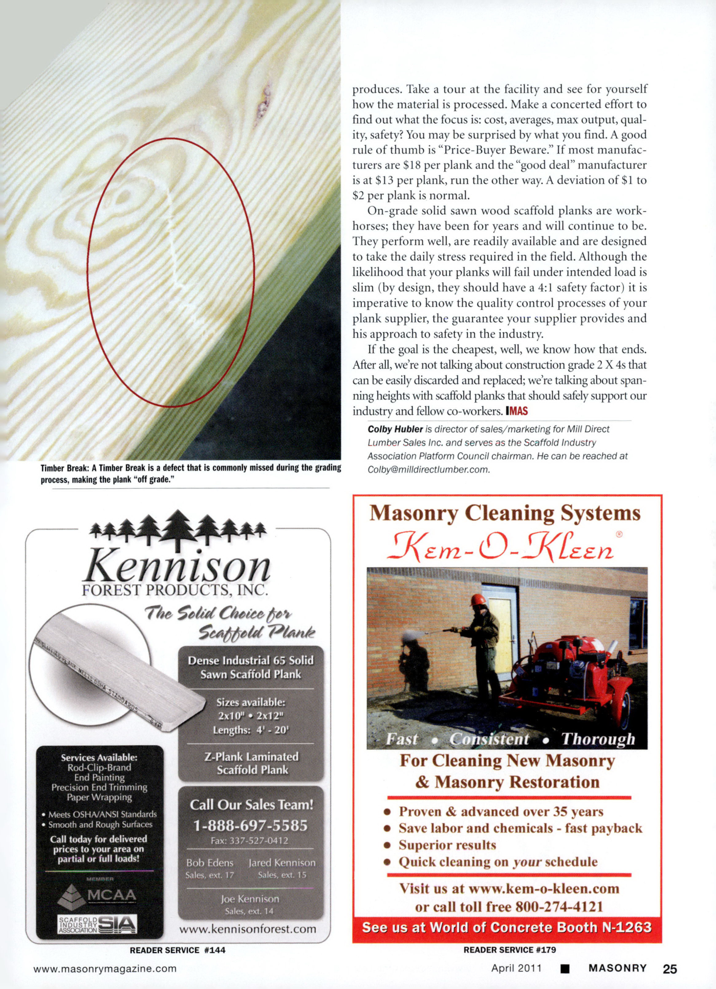 Masonry Magazine April 2011 Page. 27
