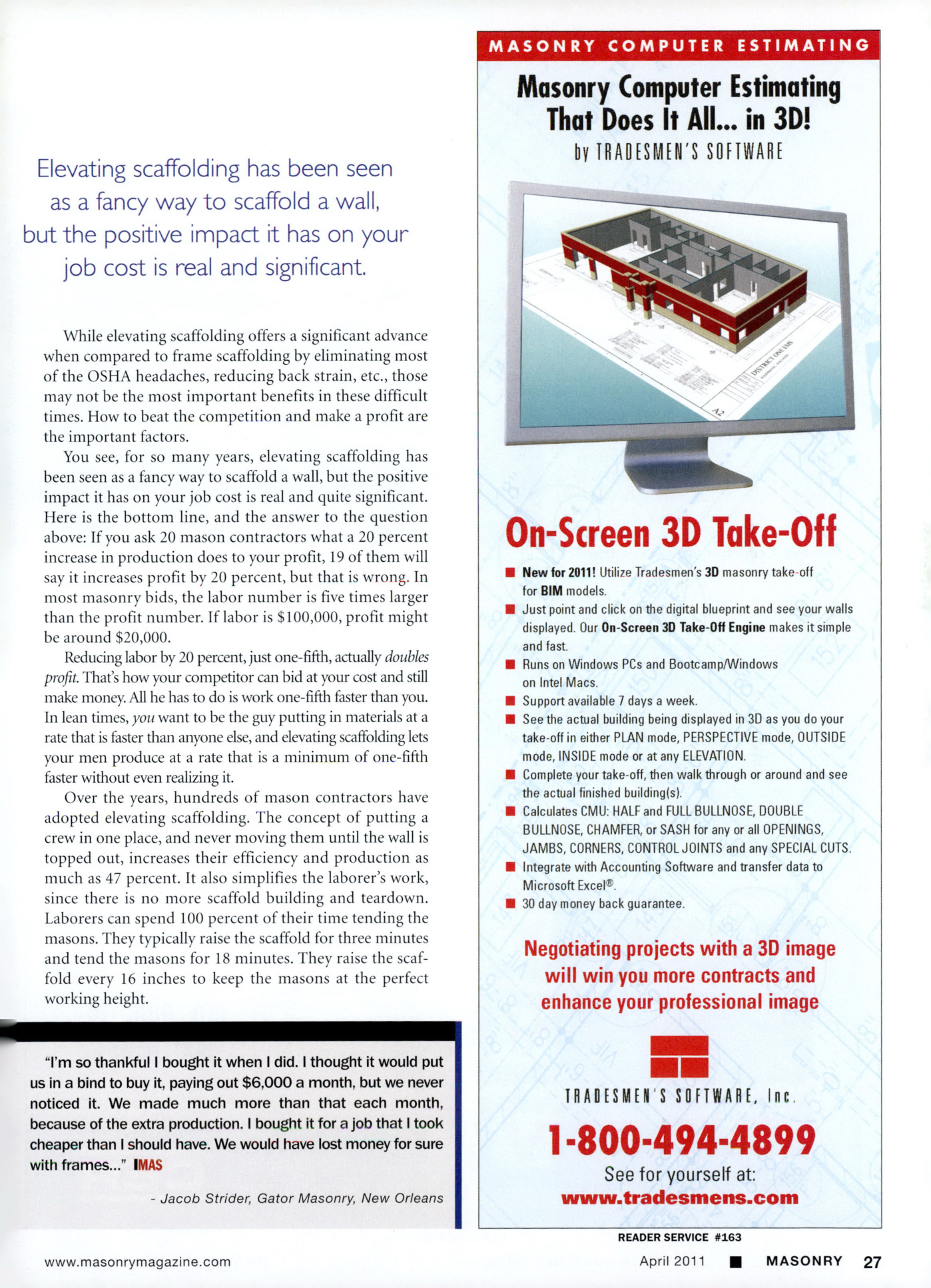 Masonry Magazine April 2011 Page. 29