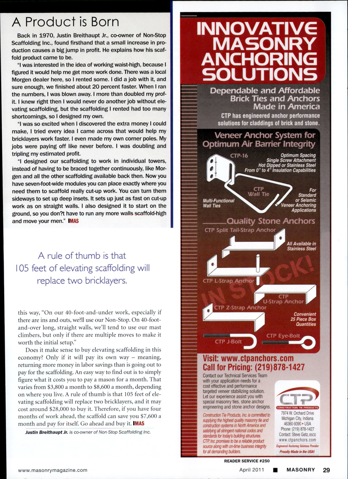 Masonry Magazine April 2011 Page. 31