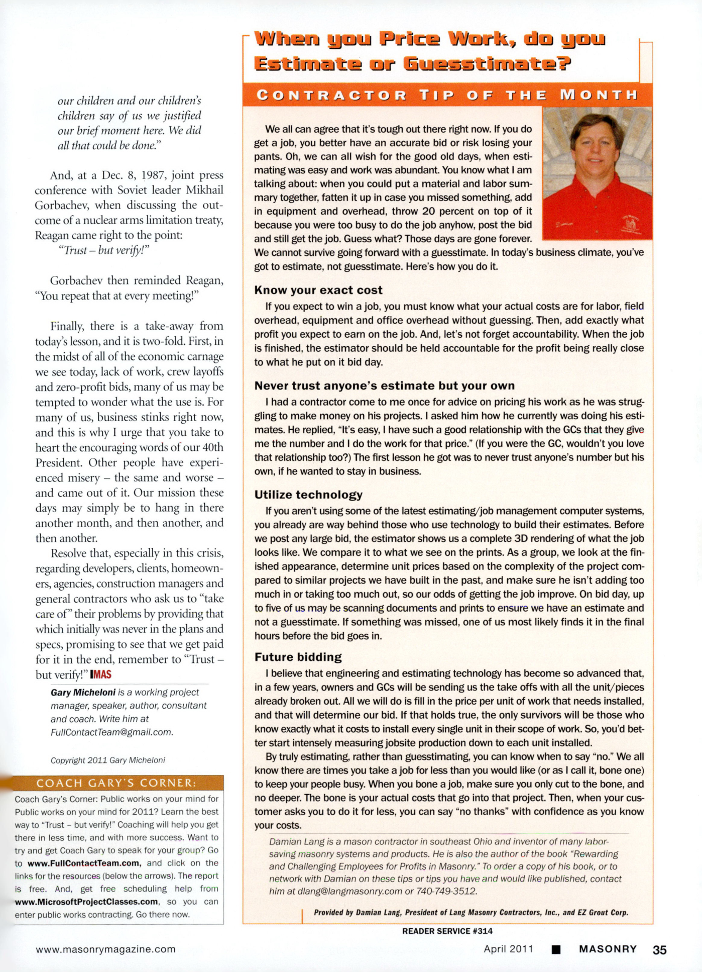 Masonry Magazine April 2011 Page. 37