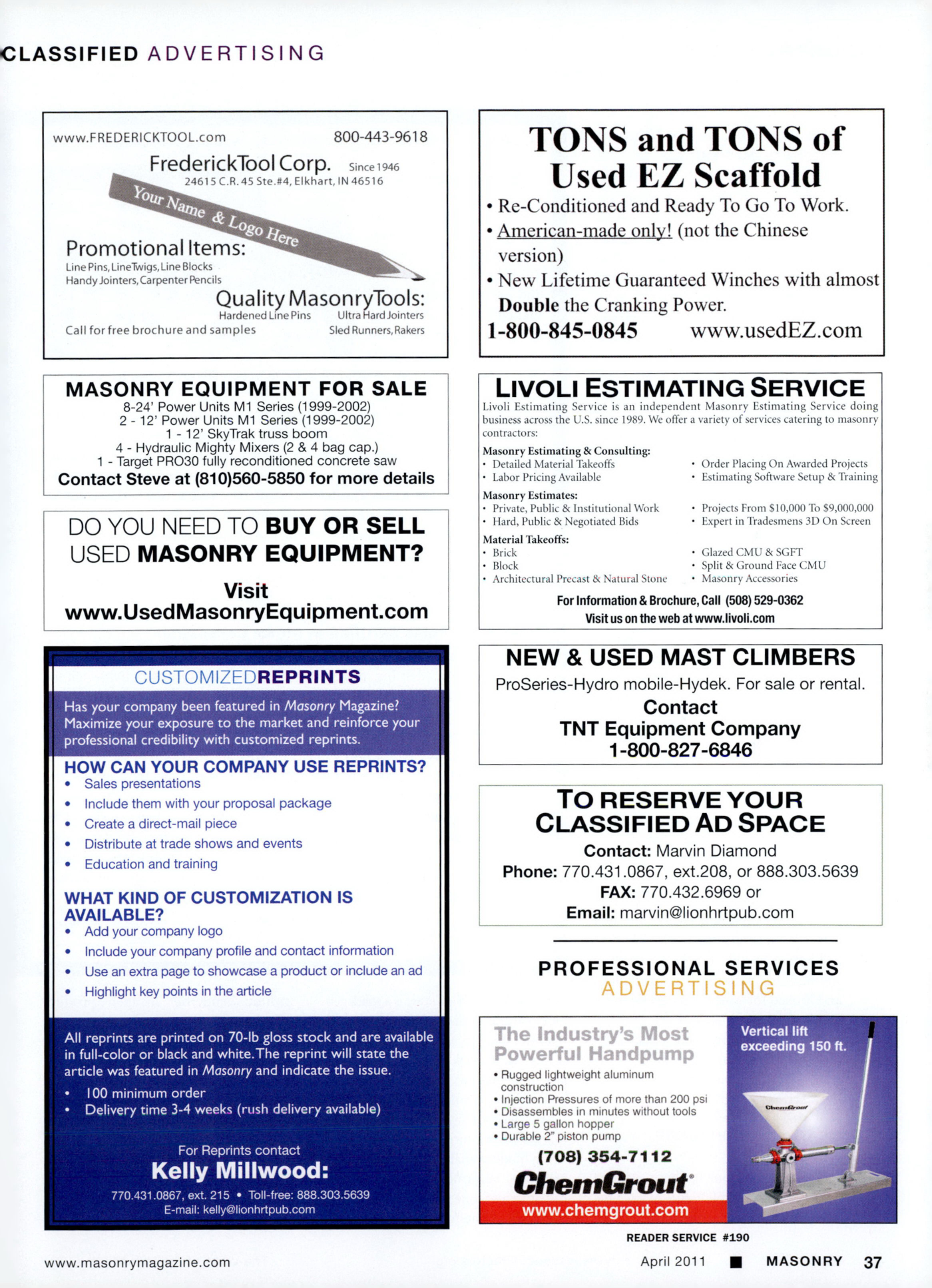 Masonry Magazine April 2011 Page. 39