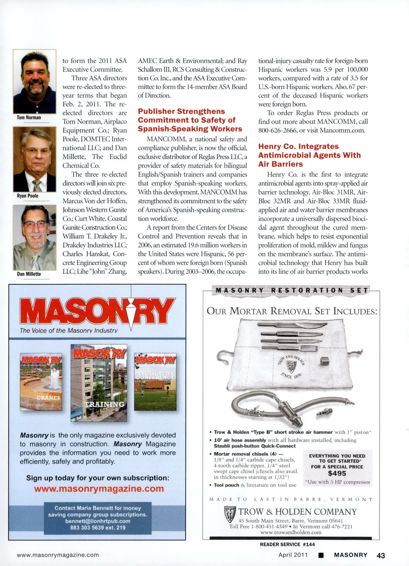Masonry Magazine April 2011 Page. 45