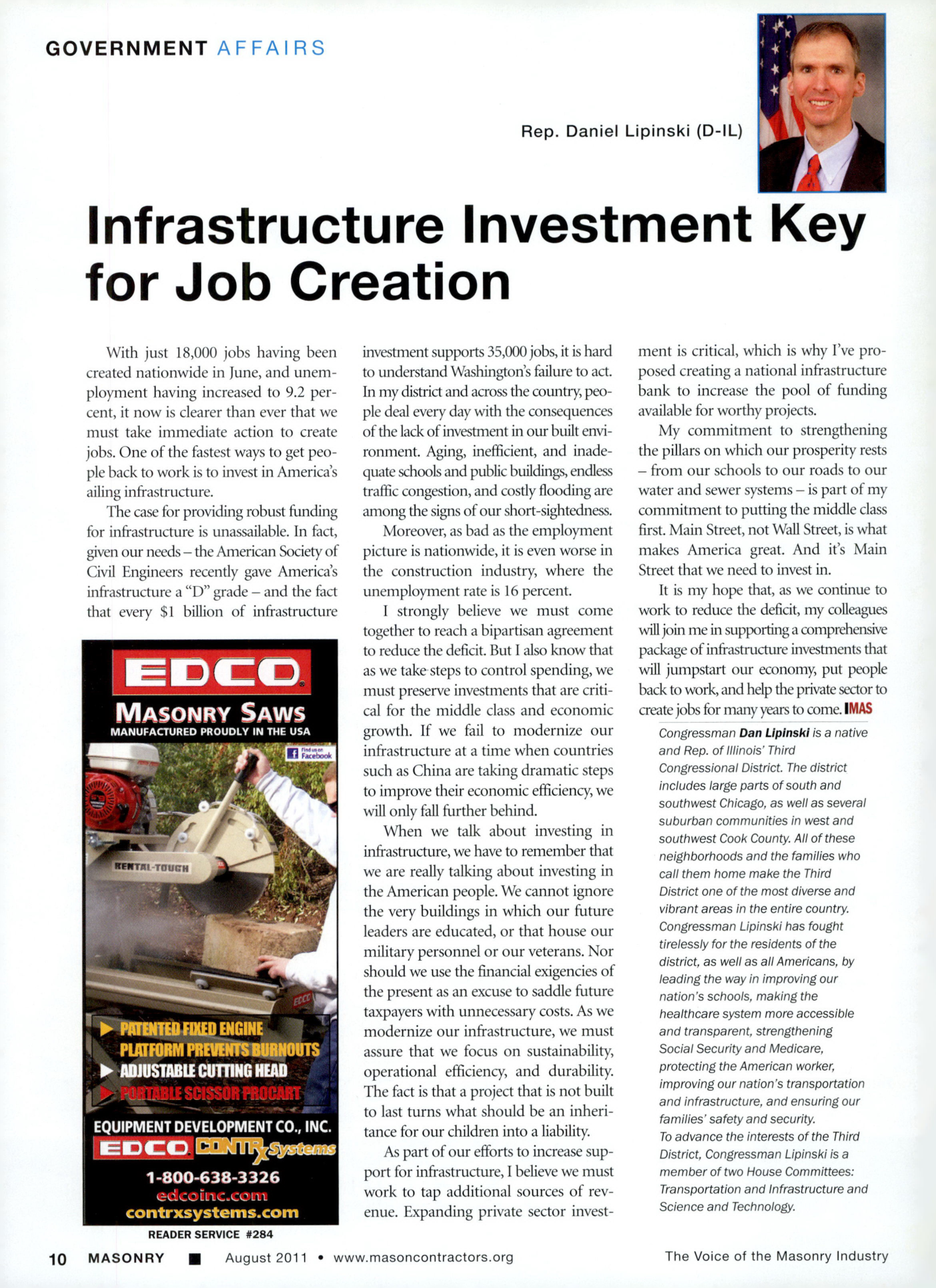 Masonry Magazine August 2011 Page. 12