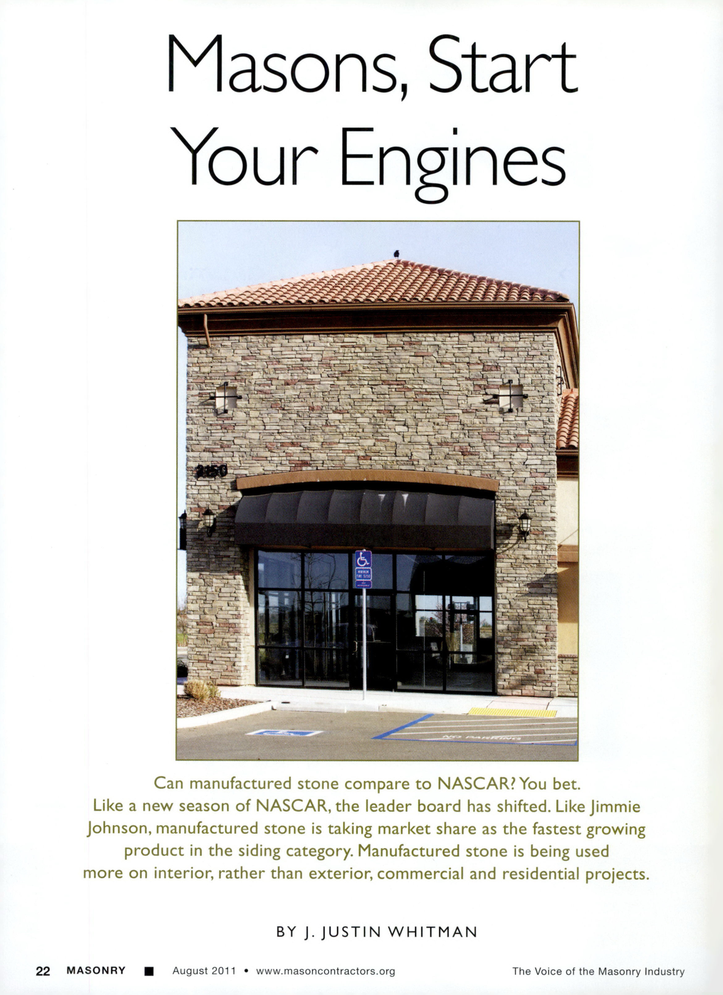 Masonry Magazine August 2011 Page. 24