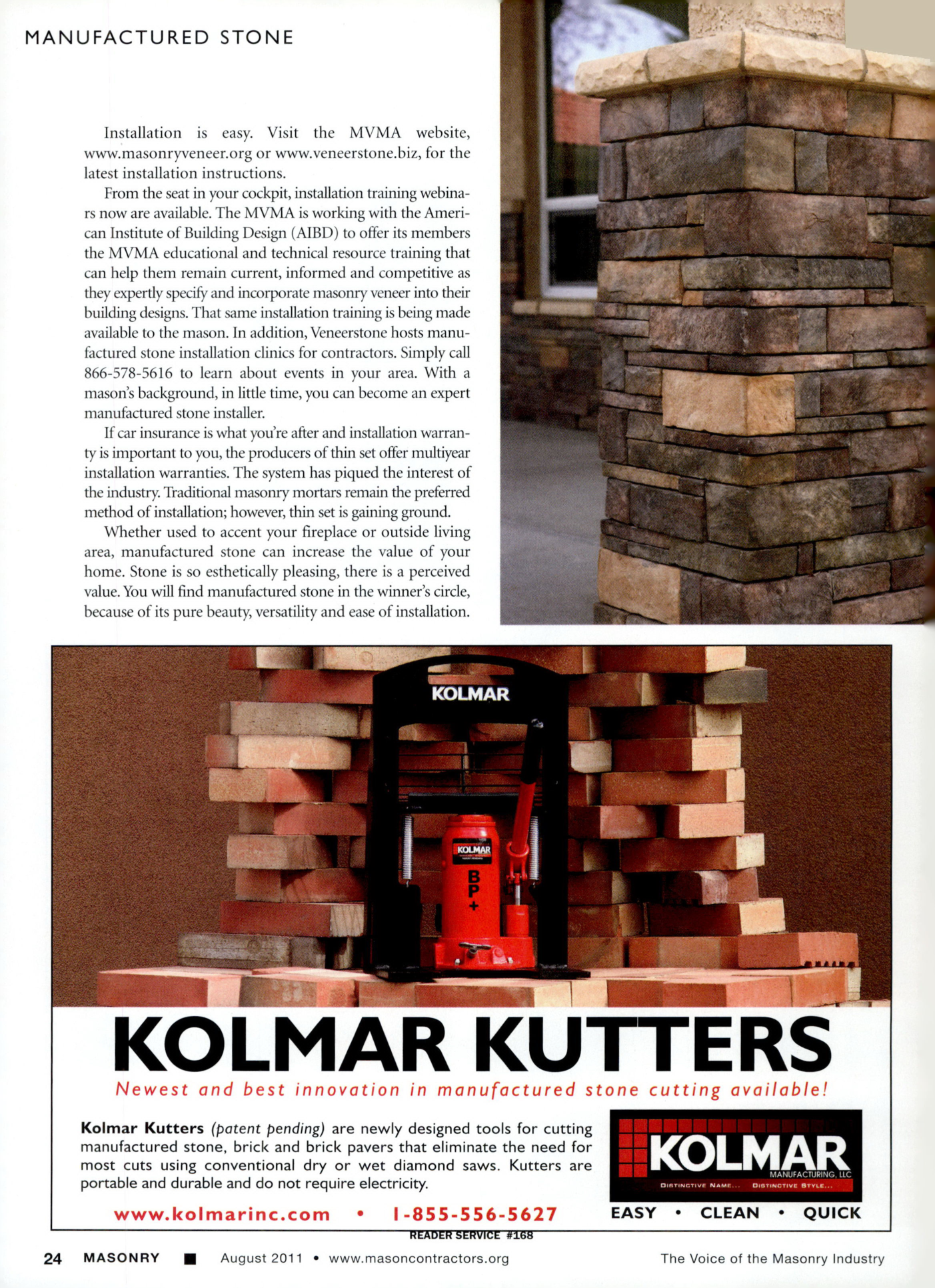 Masonry Magazine August 2011 Page. 26