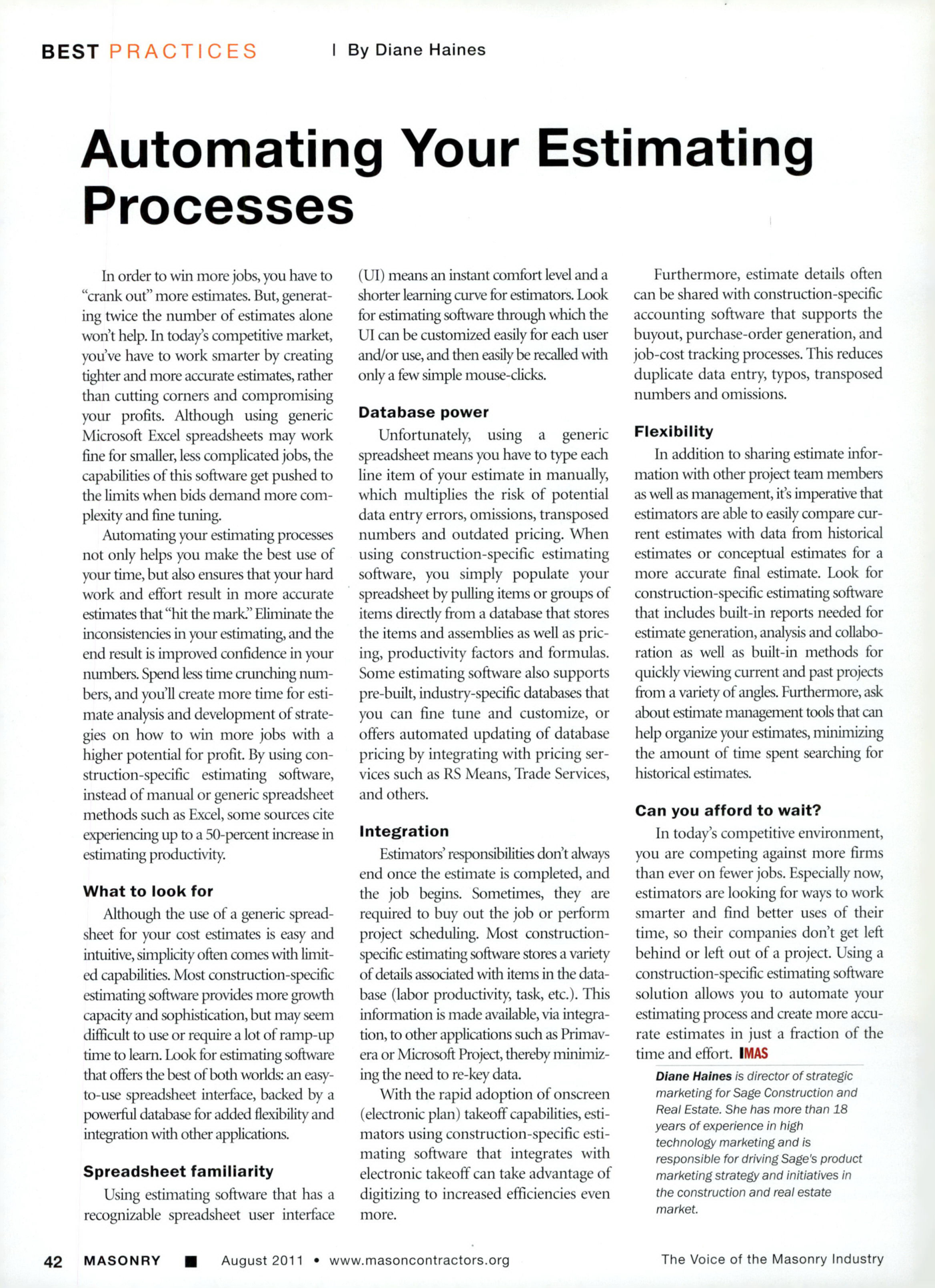 Masonry Magazine August 2011 Page. 44
