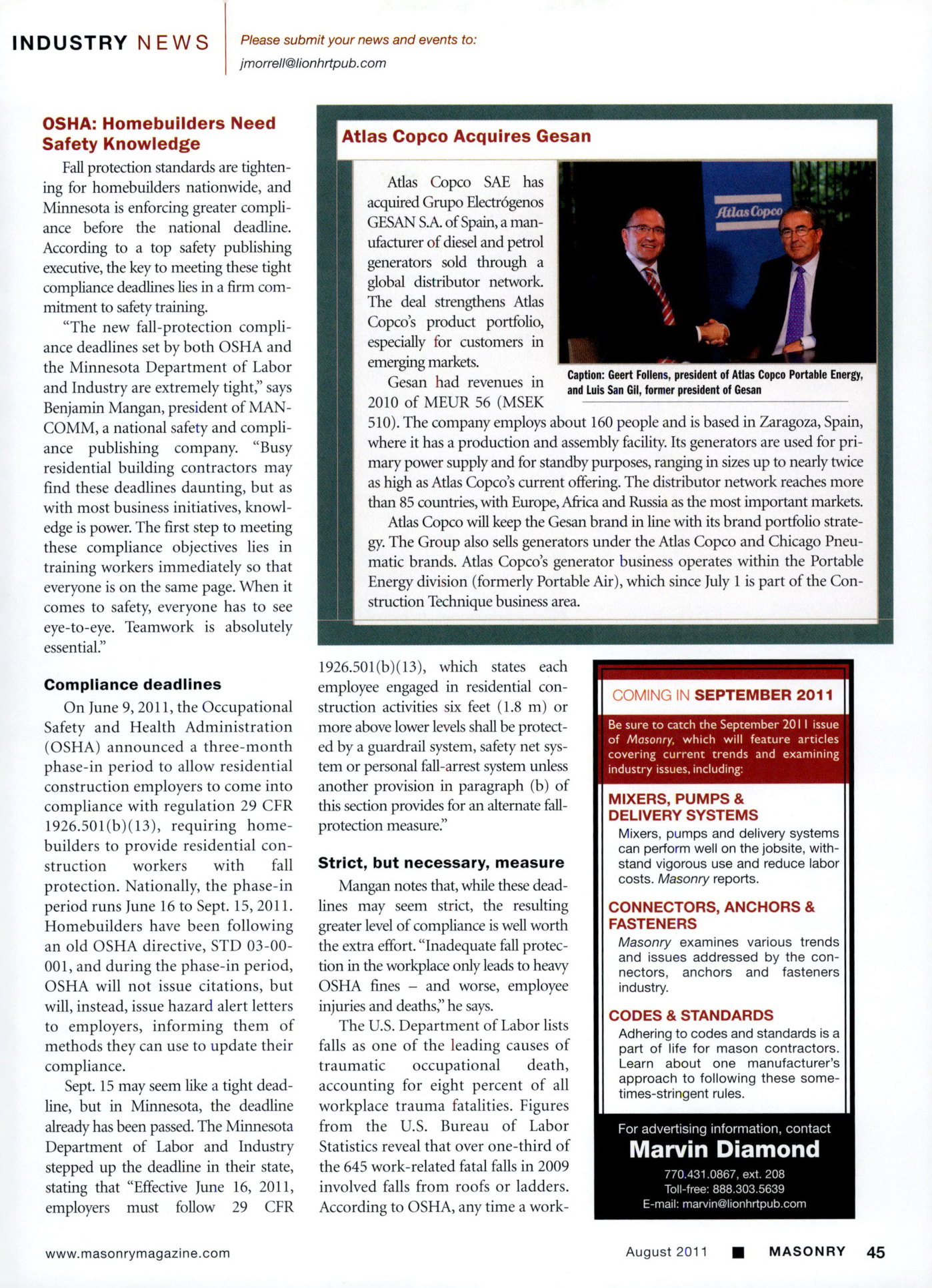 Masonry Magazine August 2011 Page. 47