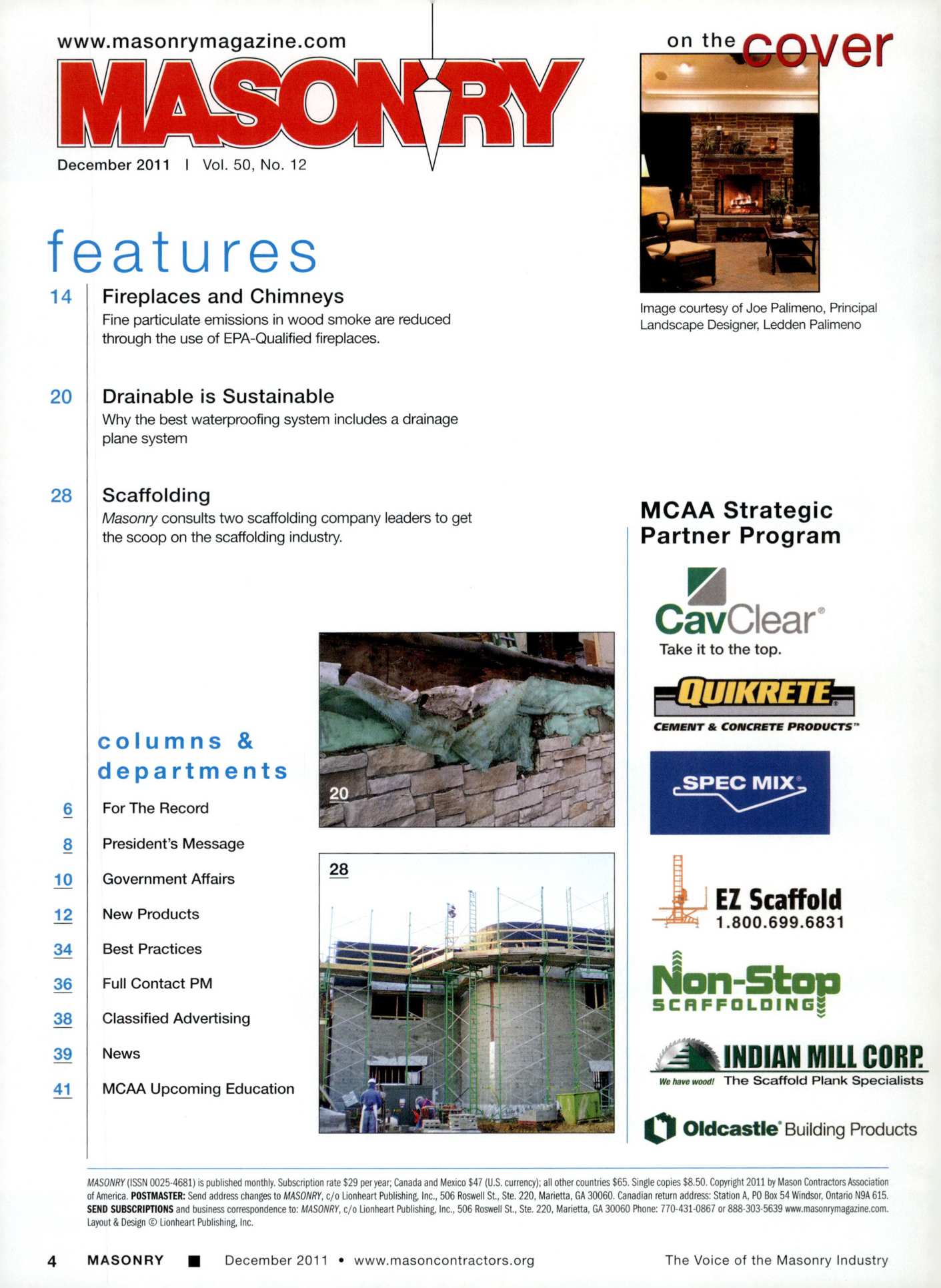 Masonry Magazine December 2011 Page. 6