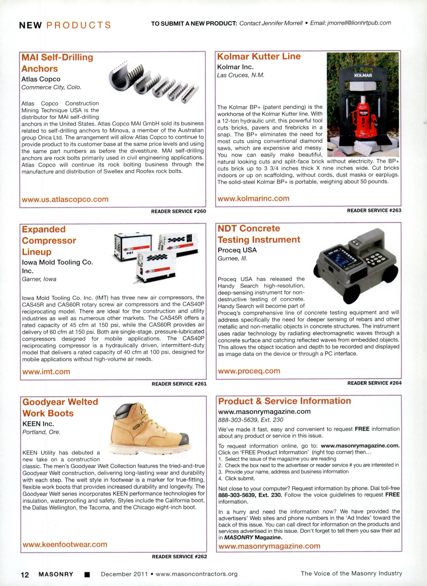 Masonry Magazine December 2011 Page. 14