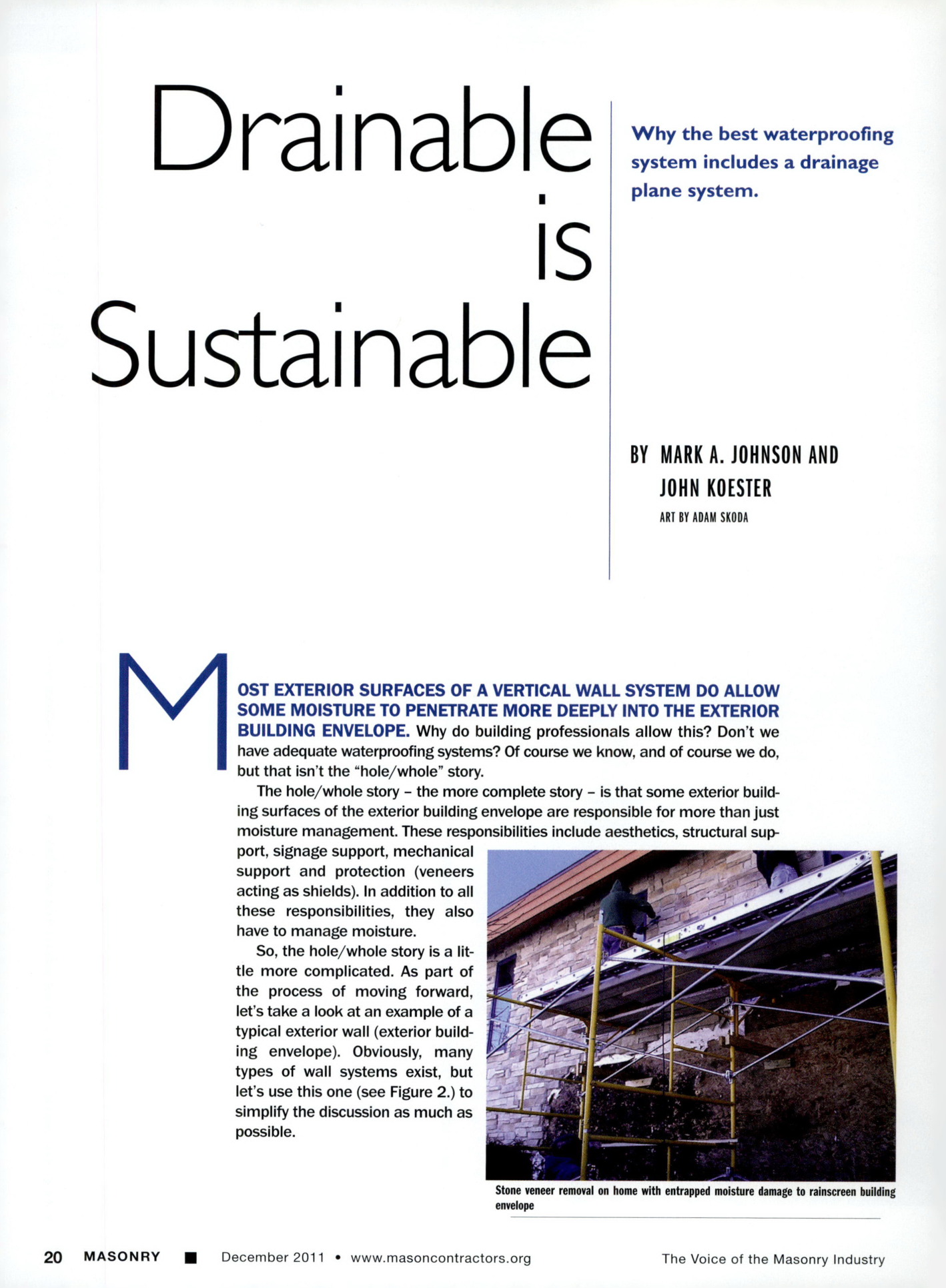 Masonry Magazine December 2011 Page. 22