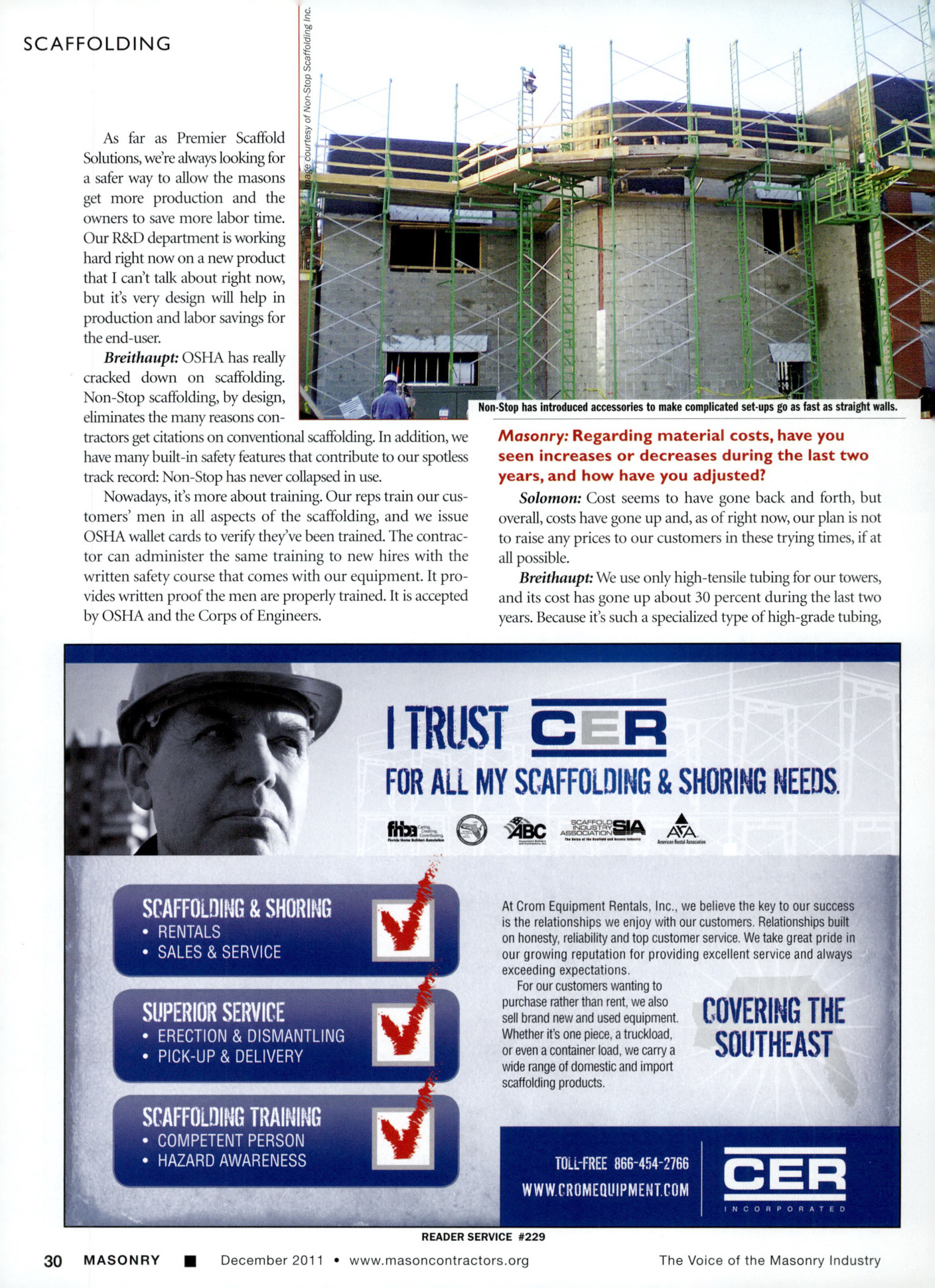 Masonry Magazine December 2011 Page. 32