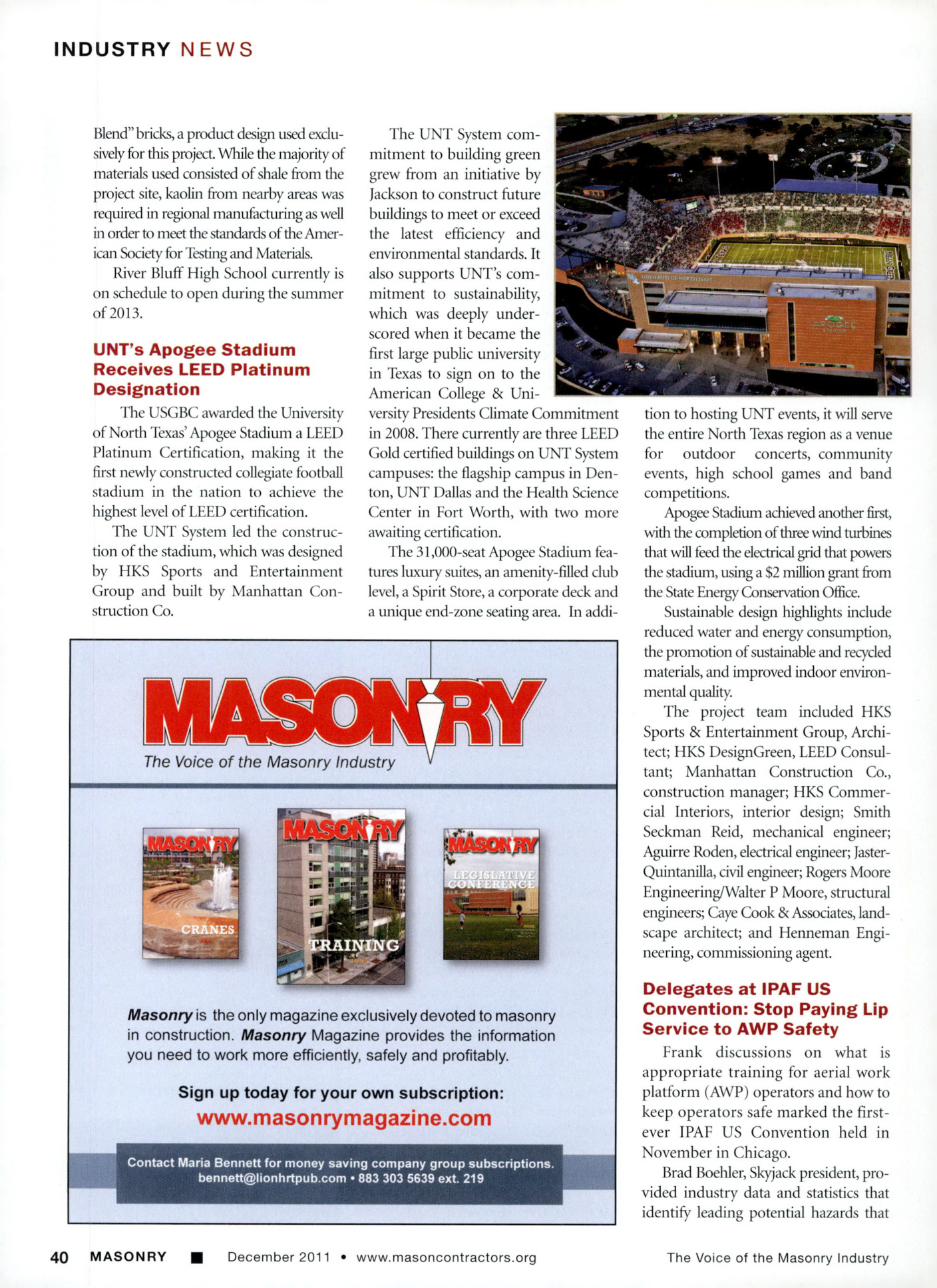 Masonry Magazine December 2011 Page. 42