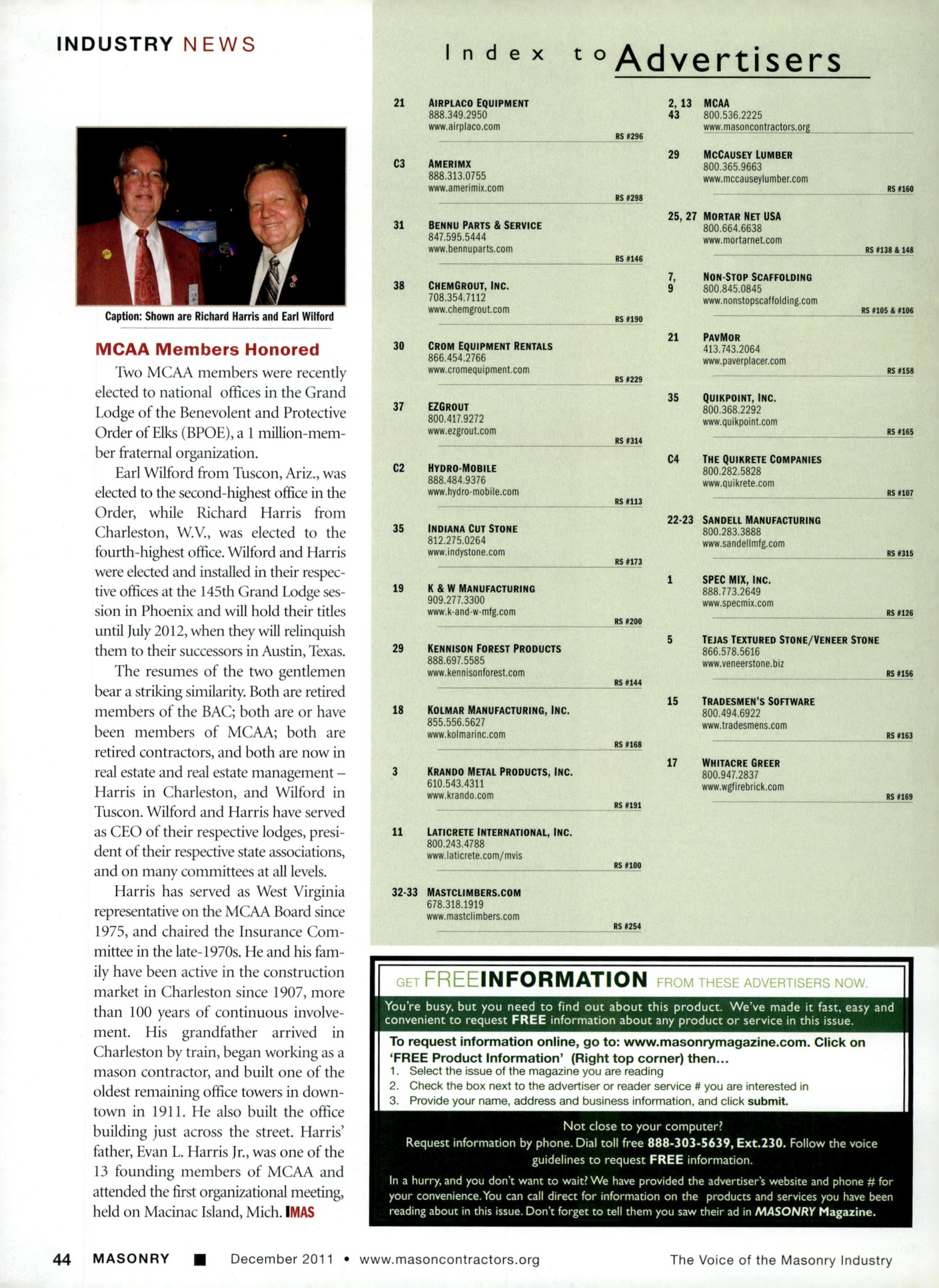 Masonry Magazine December 2011 Page. 46