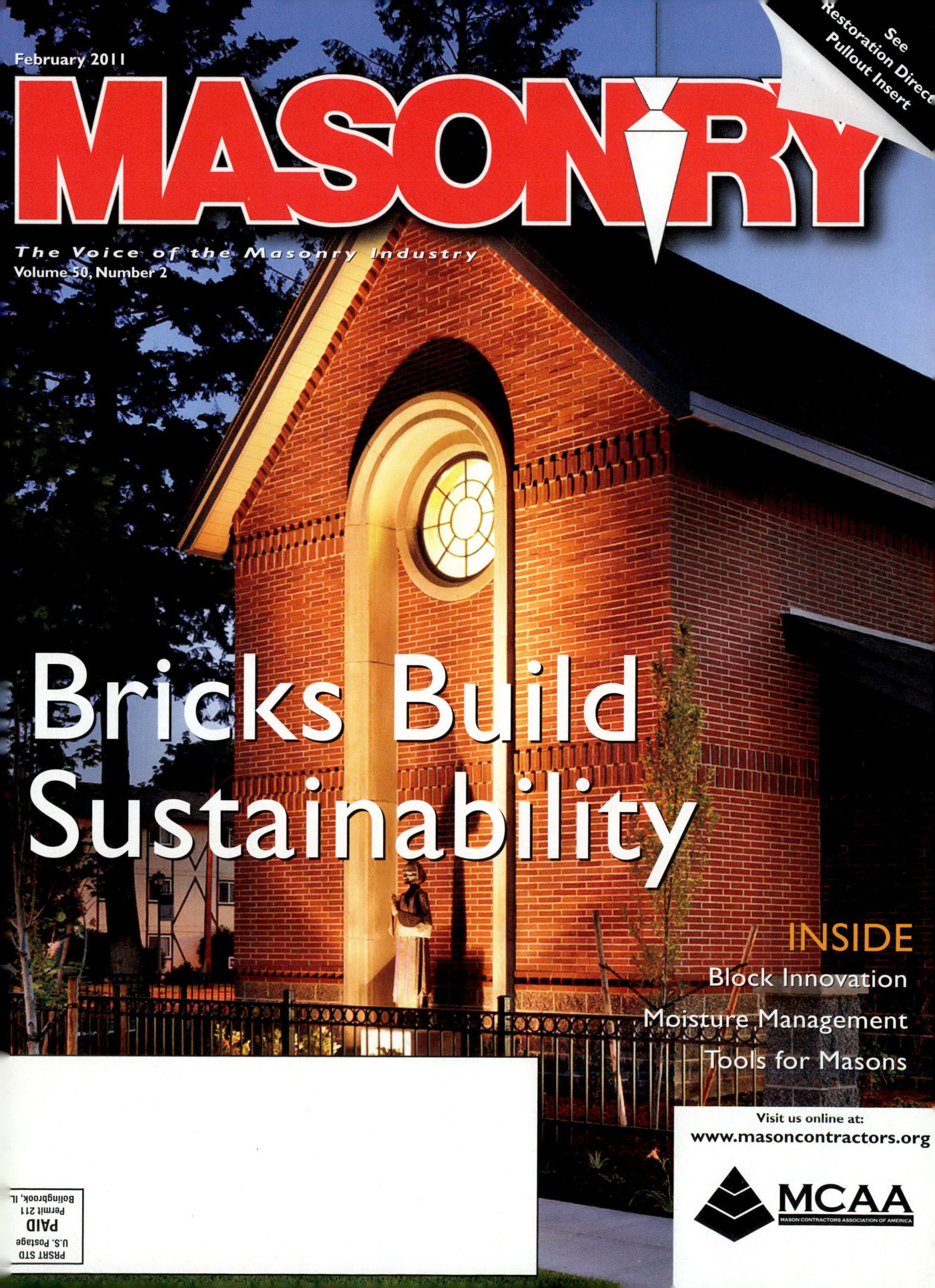 Masonry Magazine February 2011 Page. 1
