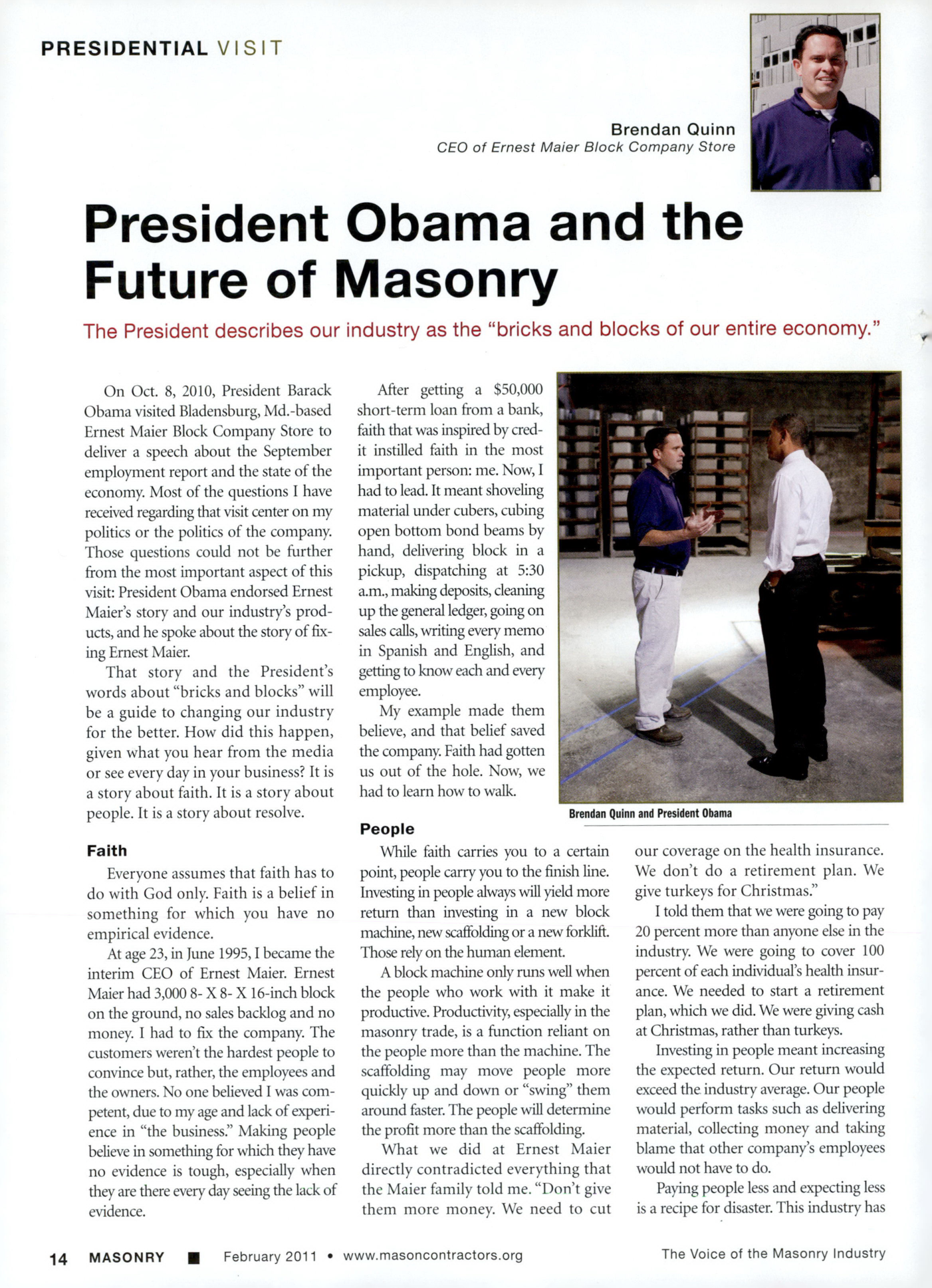 Masonry Magazine February 2011 Page. 16
