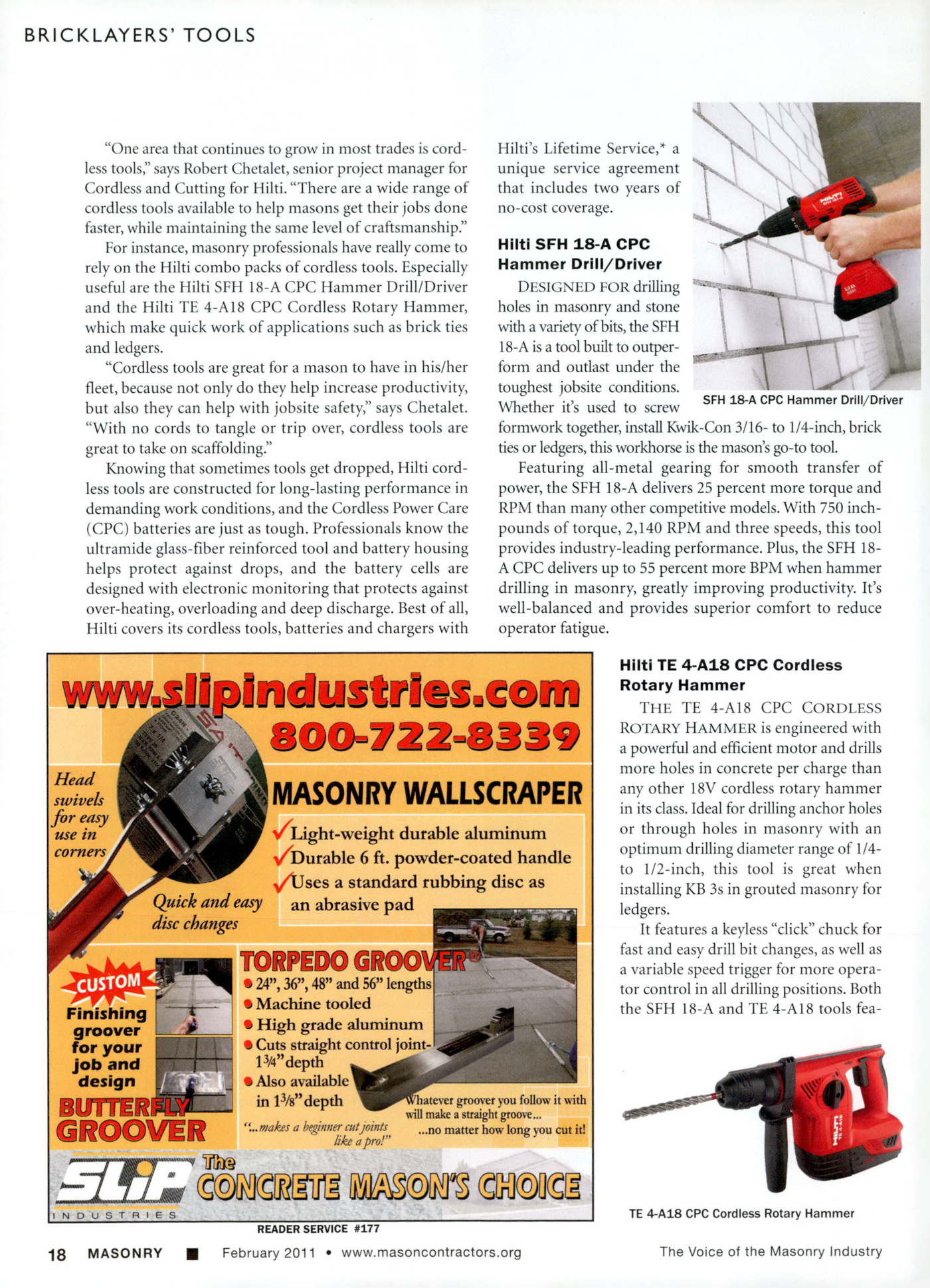 Masonry Magazine February 2011 Page. 20