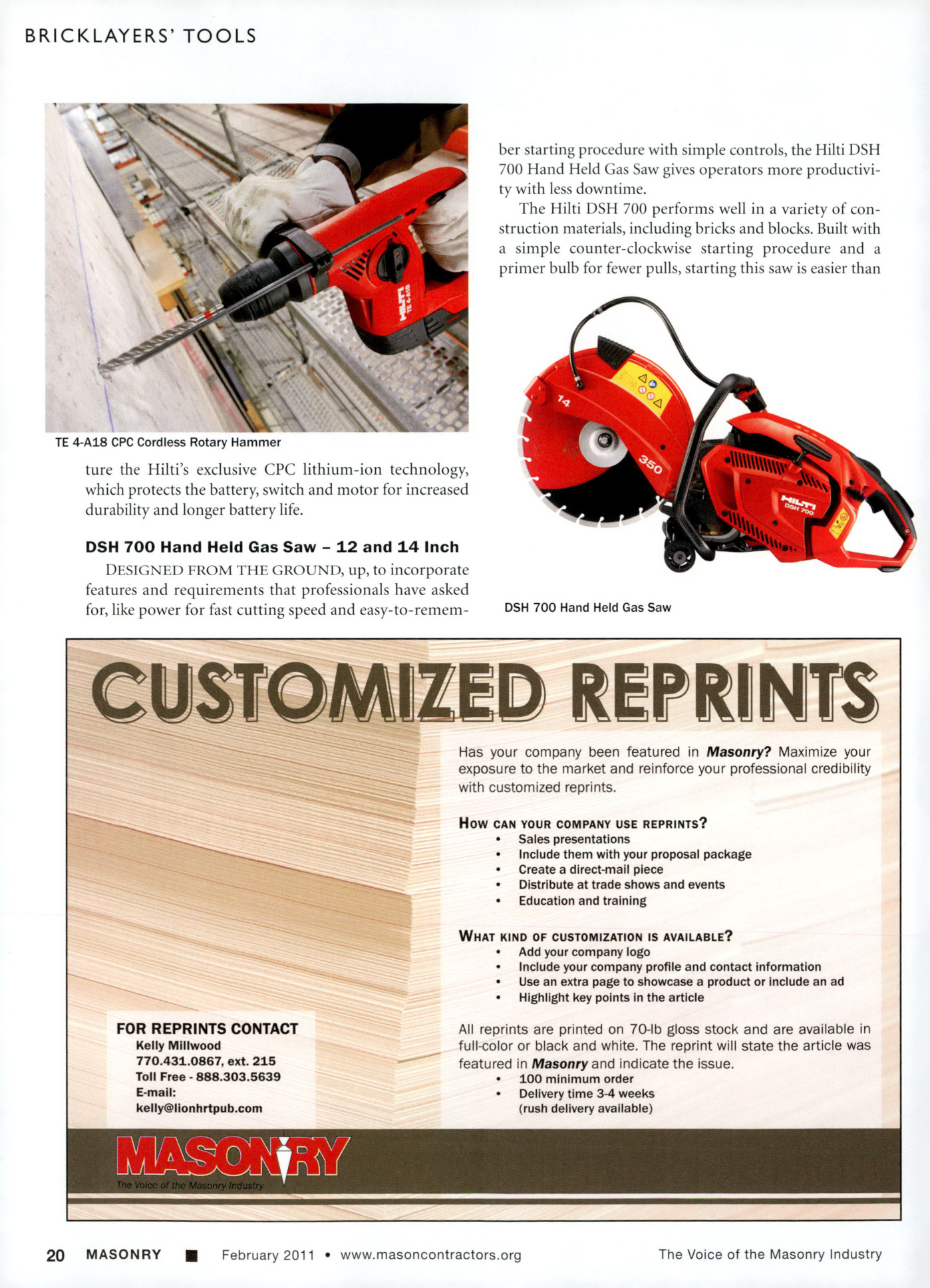Masonry Magazine February 2011 Page. 22