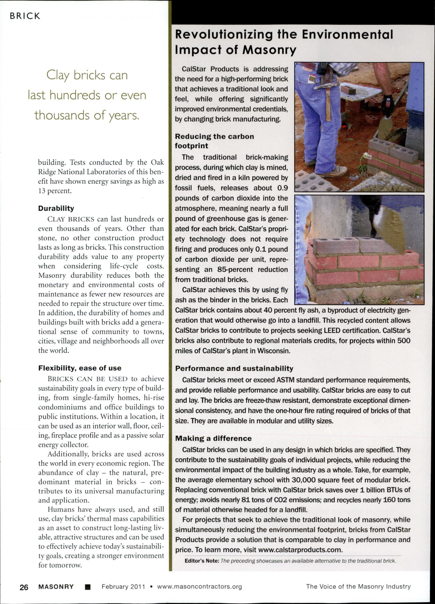 Masonry Magazine February 2011 Page. 28