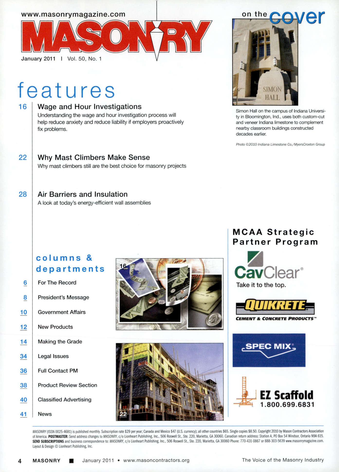 Masonry Magazine January 2011 Page. 6