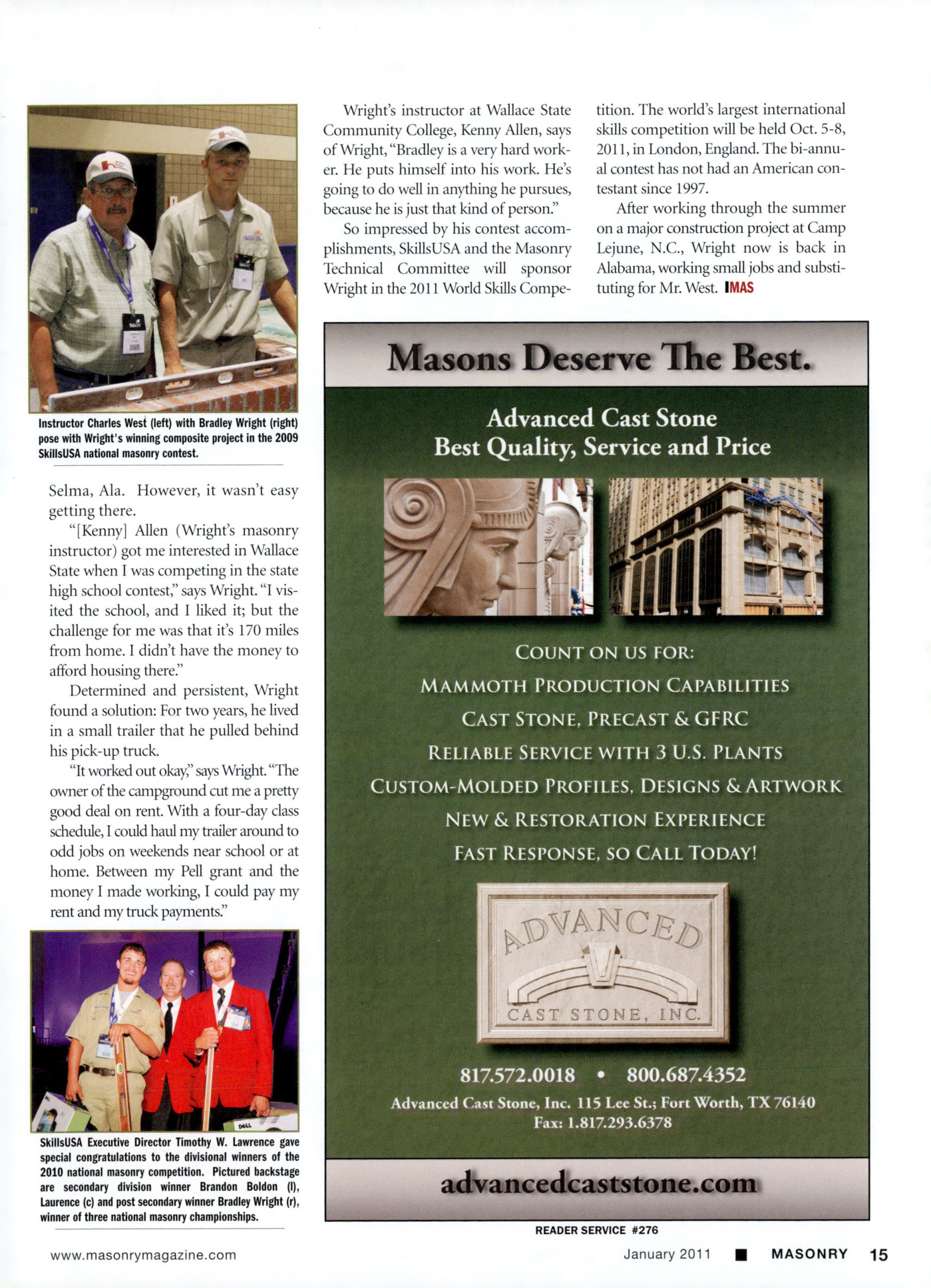 Masonry Magazine January 2011 Page. 17