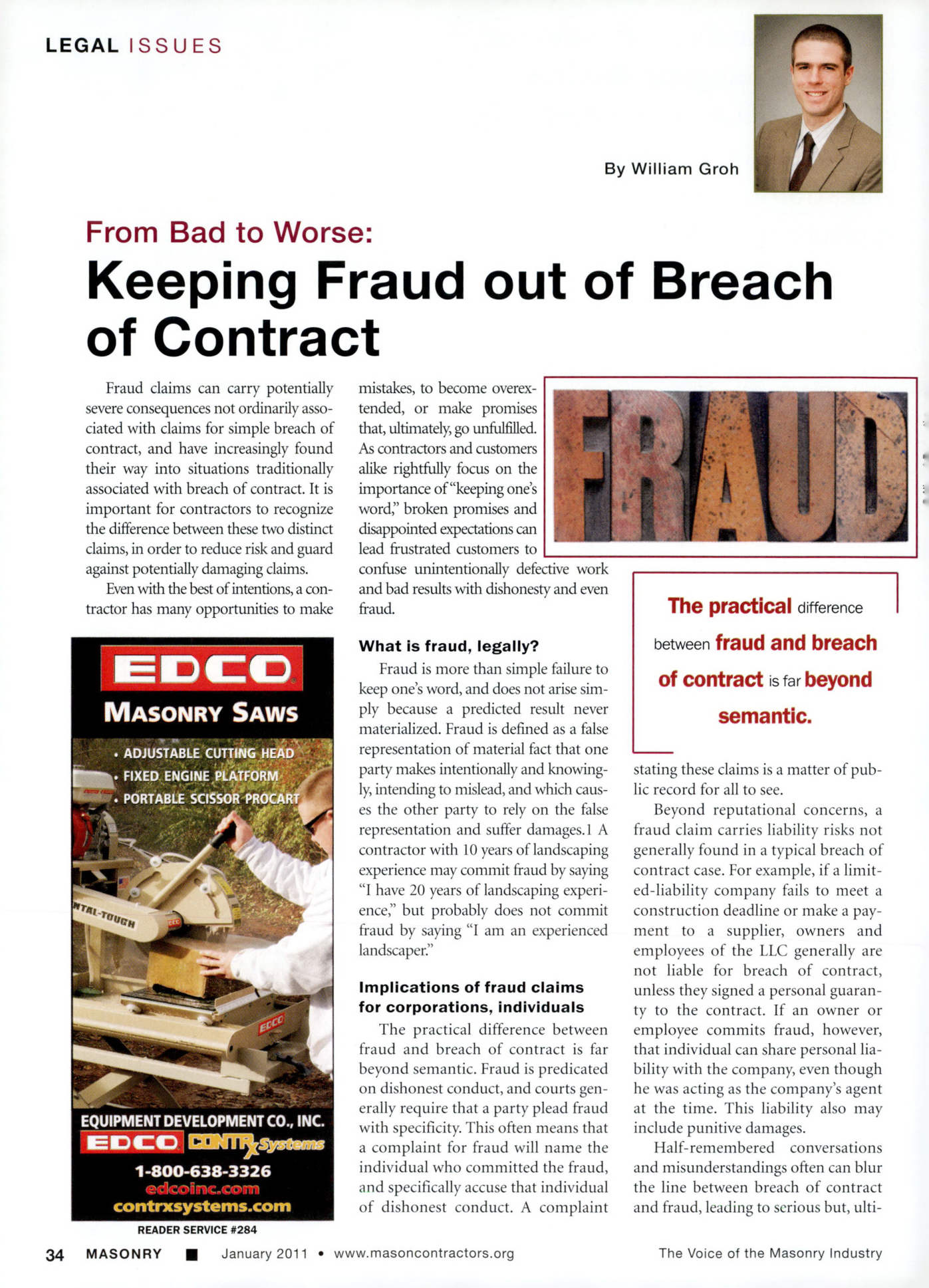 Masonry Magazine January 2011 Page. 36
