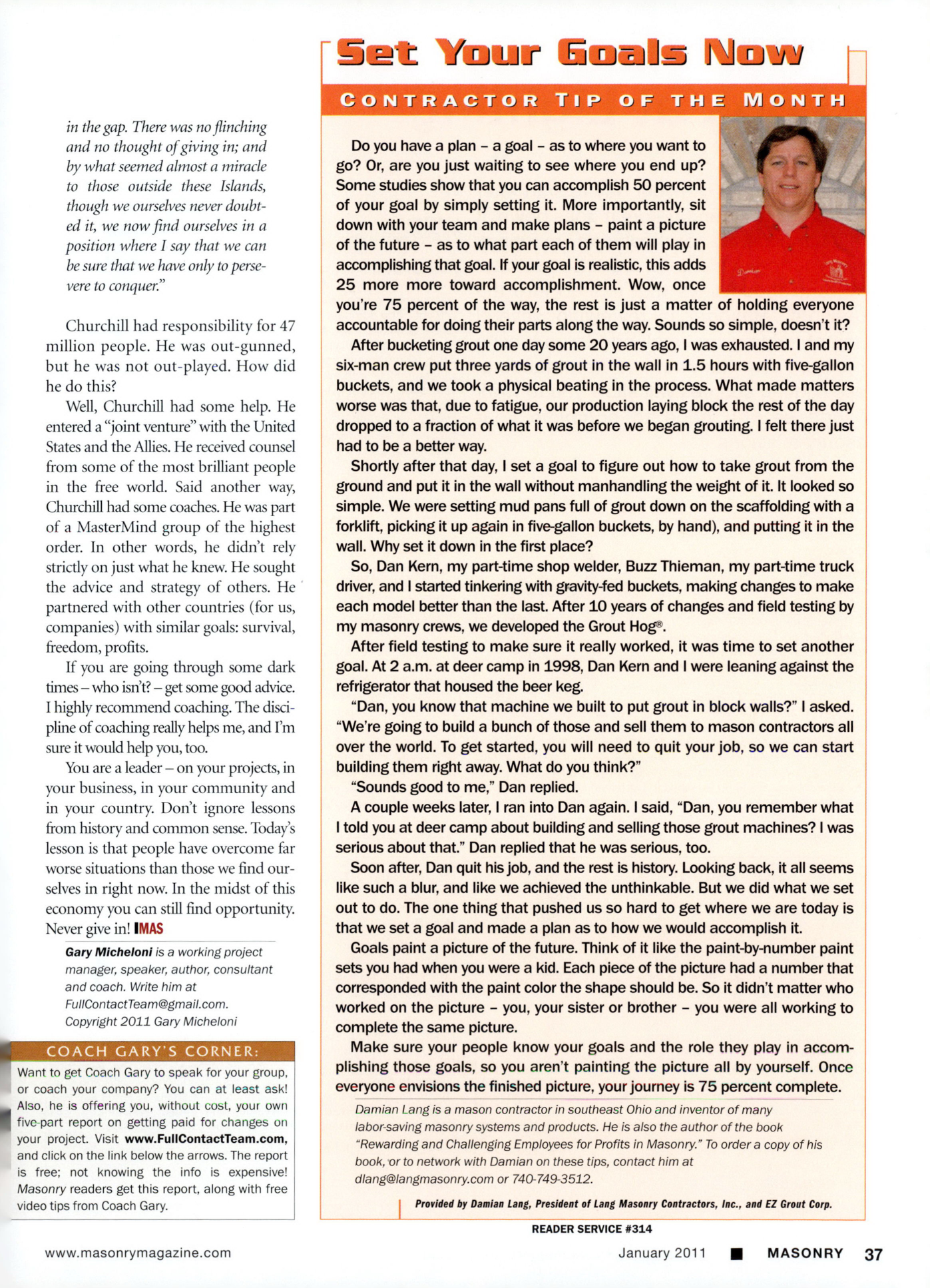 Masonry Magazine January 2011 Page. 39