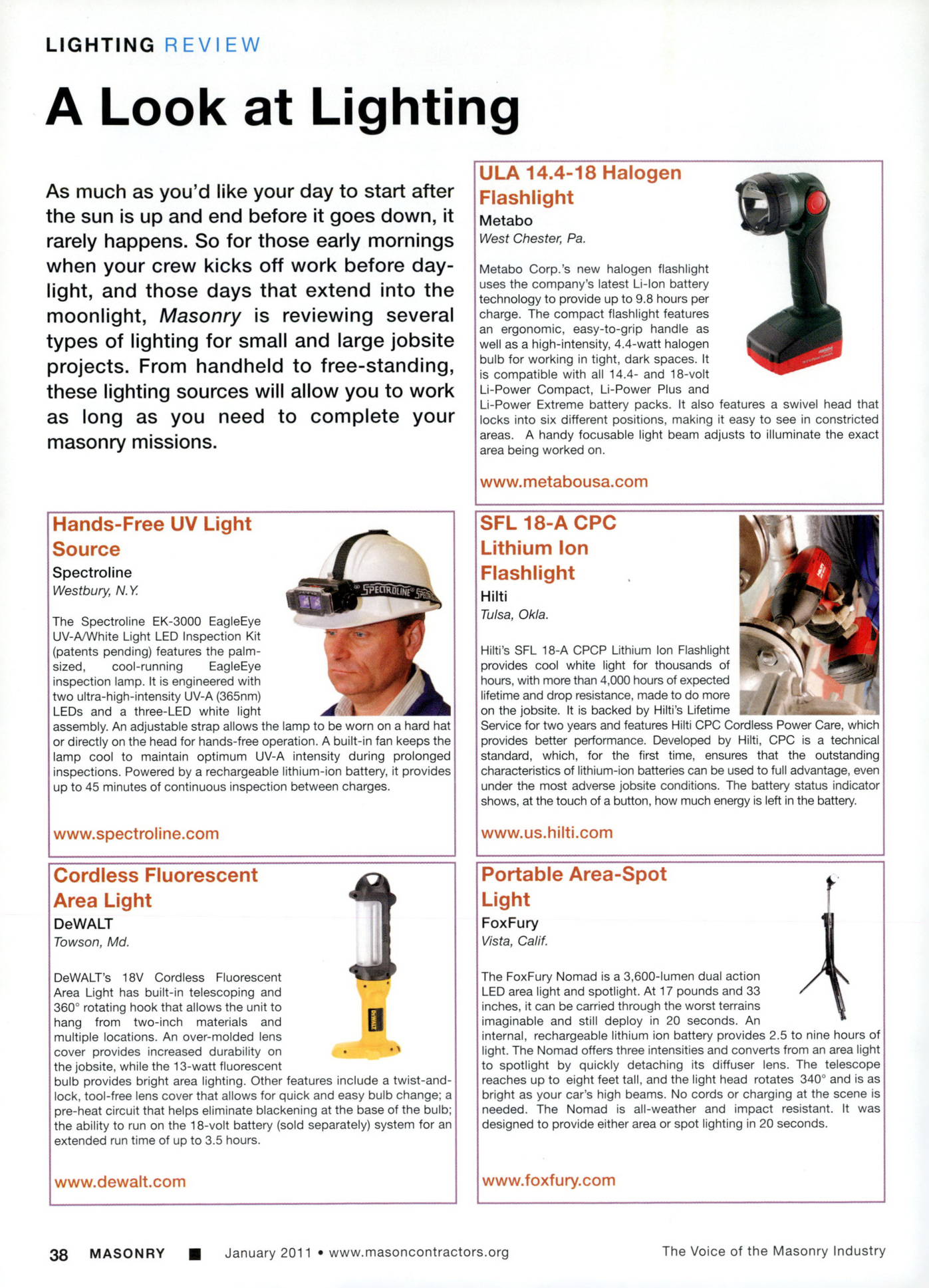 Masonry Magazine January 2011 Page. 40