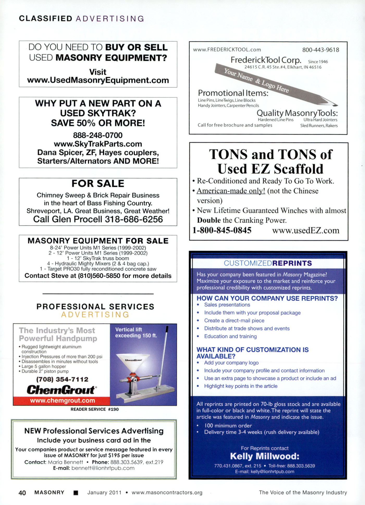 Masonry Magazine January 2011 Page. 42