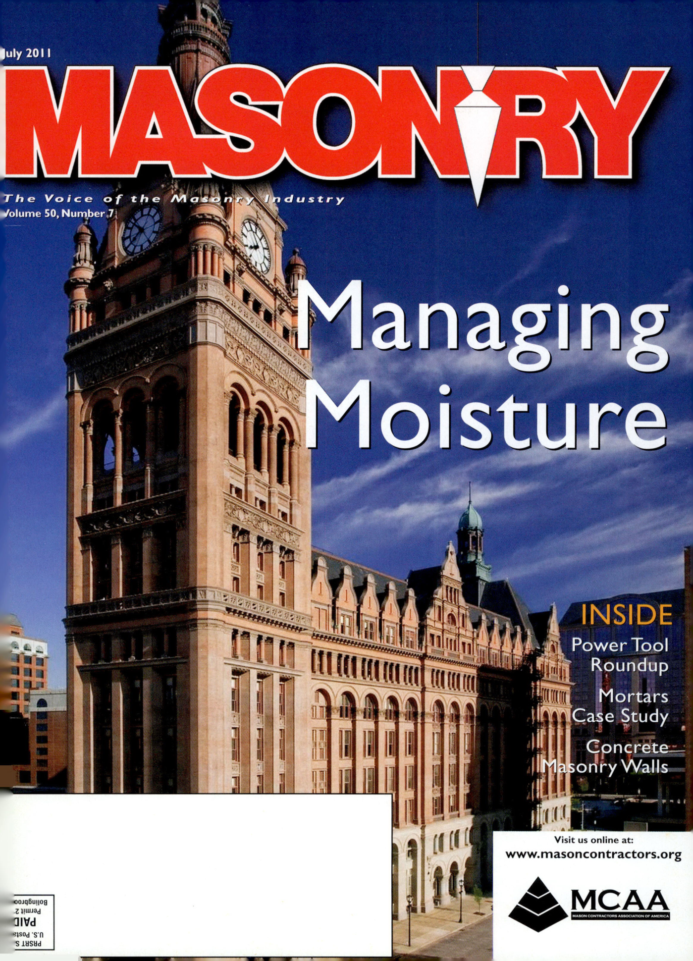 Masonry Magazine July 2011 Page. 1