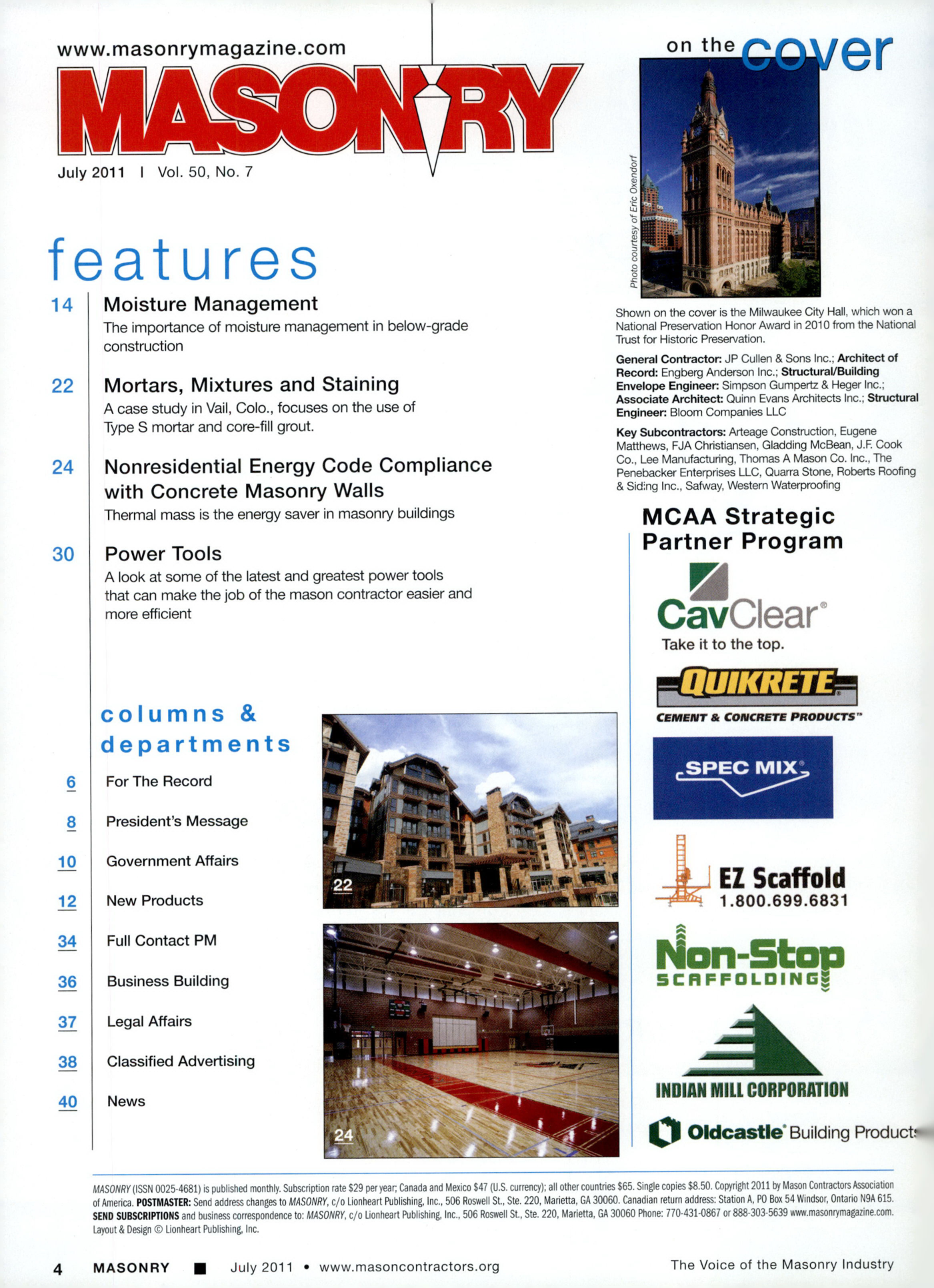 Masonry Magazine July 2011 Page. 6