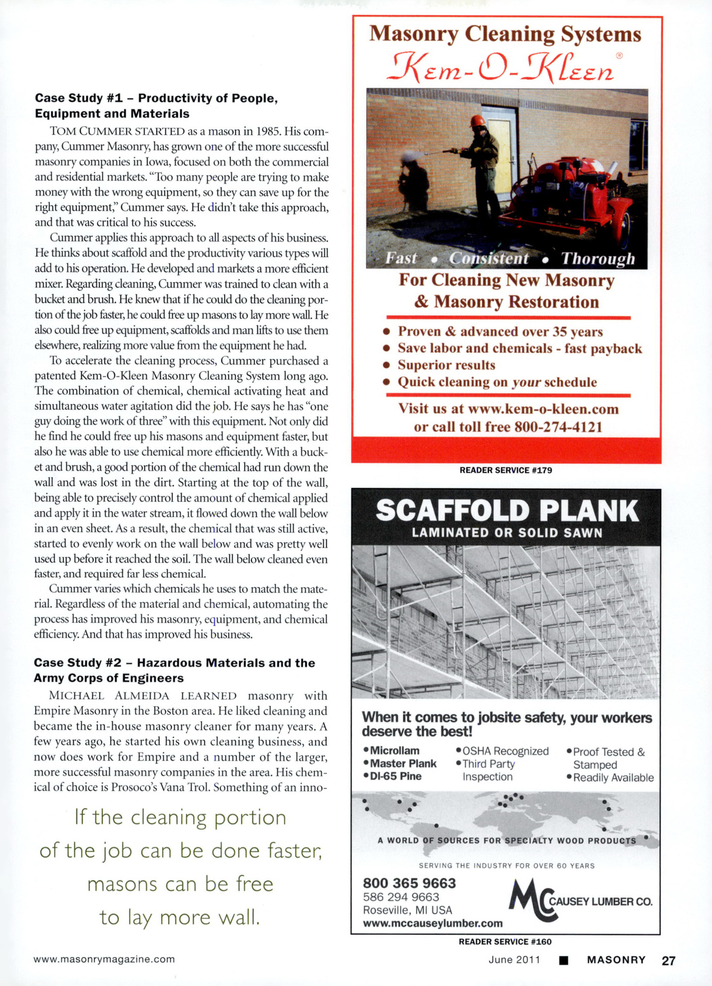 Masonry Magazine June 2011 Page. 29