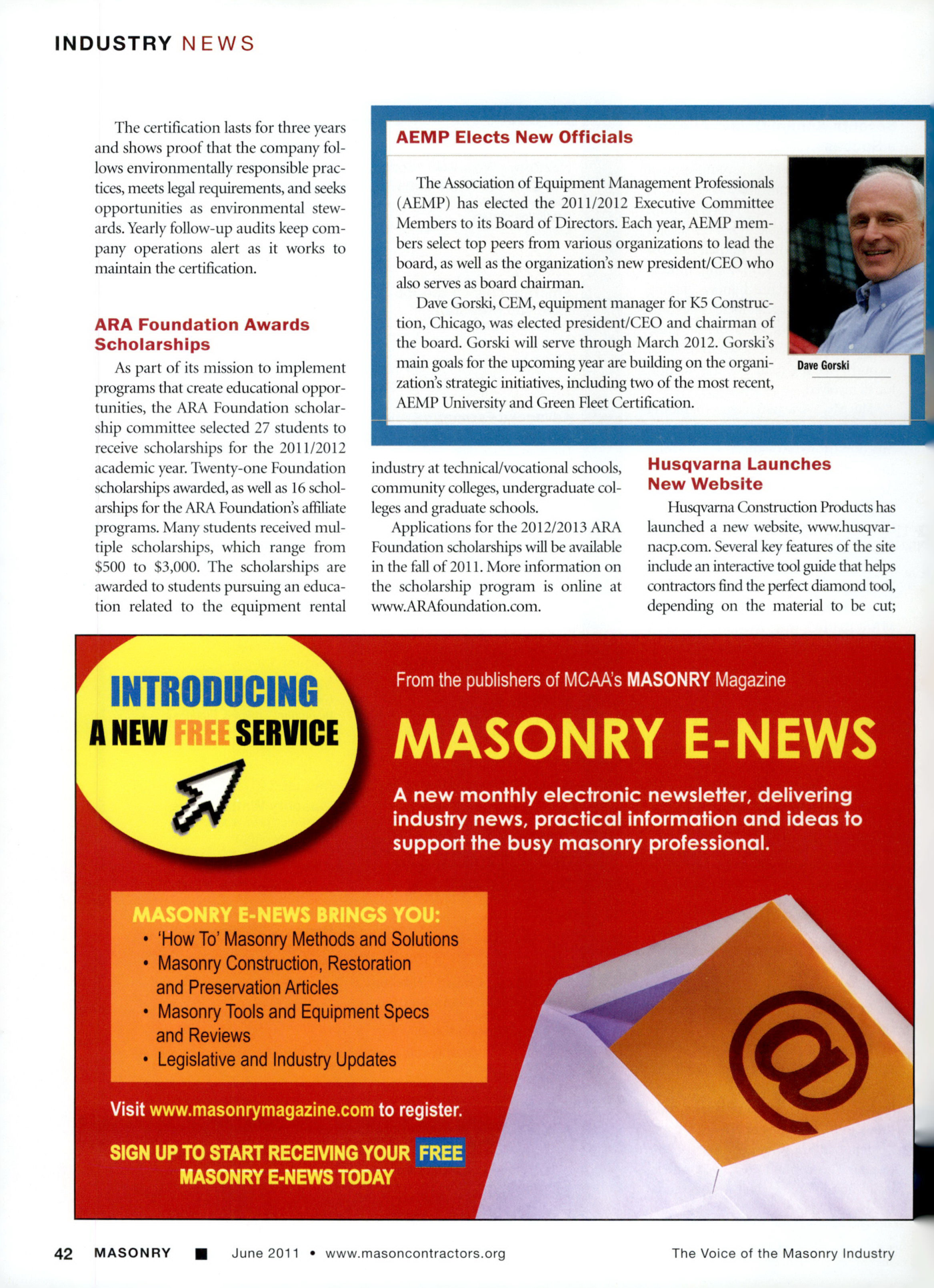 Masonry Magazine June 2011 Page. 44