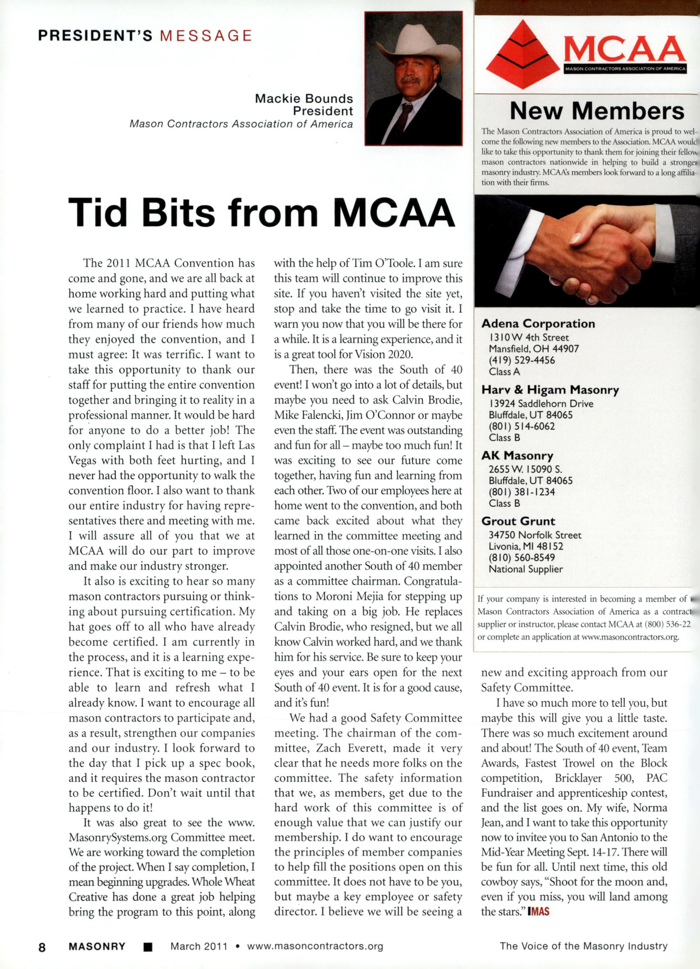 Masonry Magazine March 2011 Page. 10