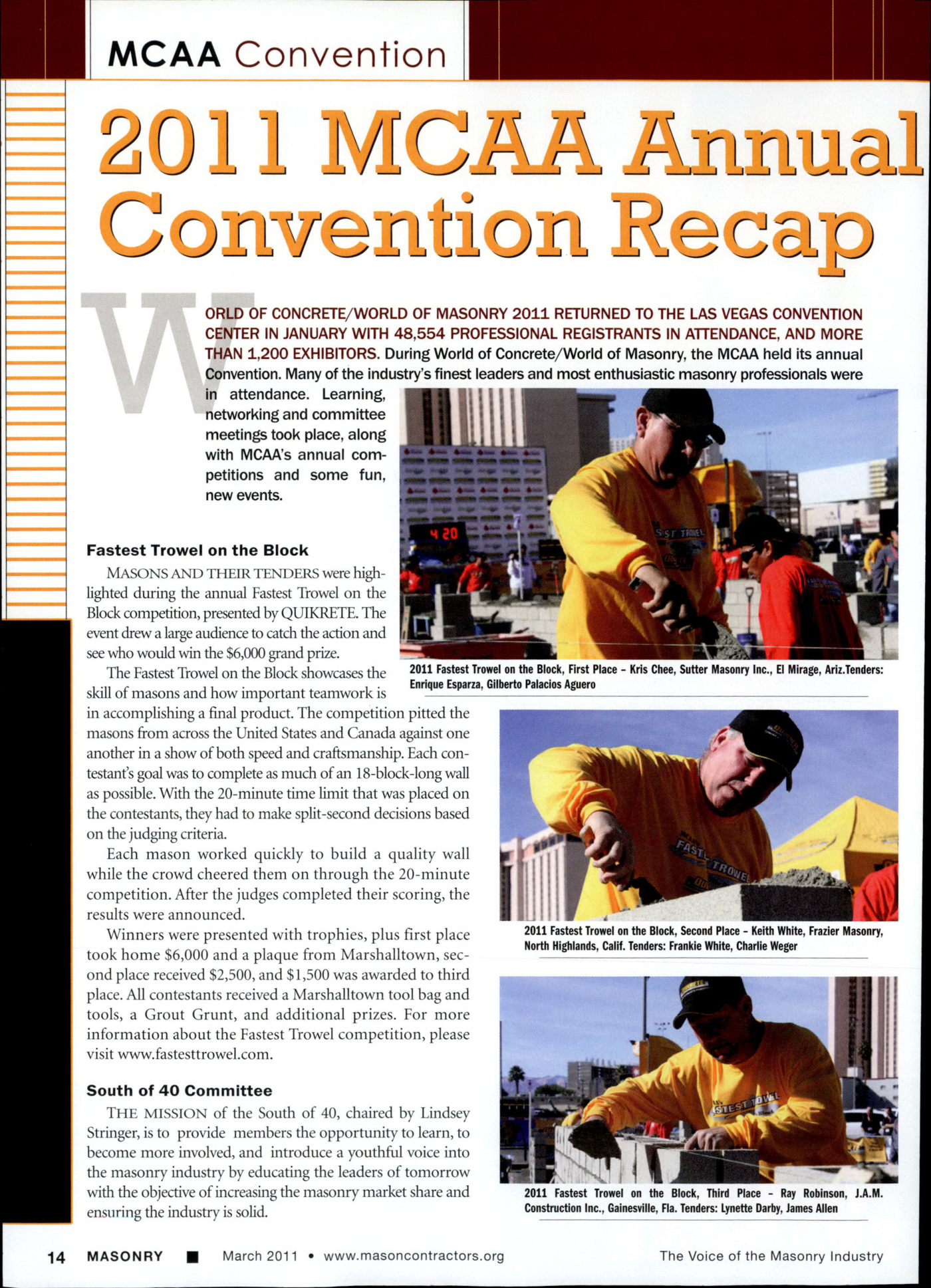 Masonry Magazine March 2011 Page. 16