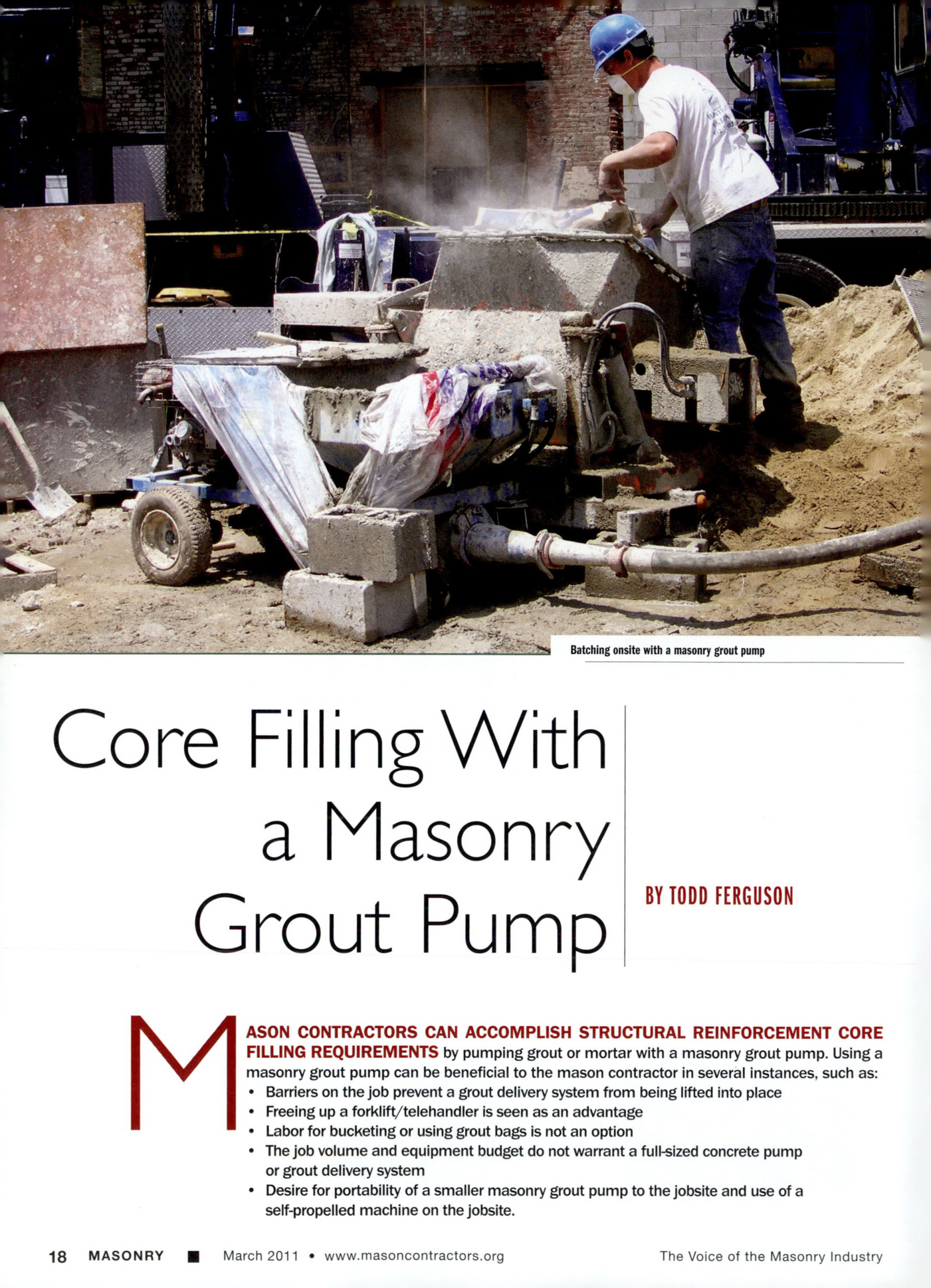 Masonry Magazine March 2011 Page. 20