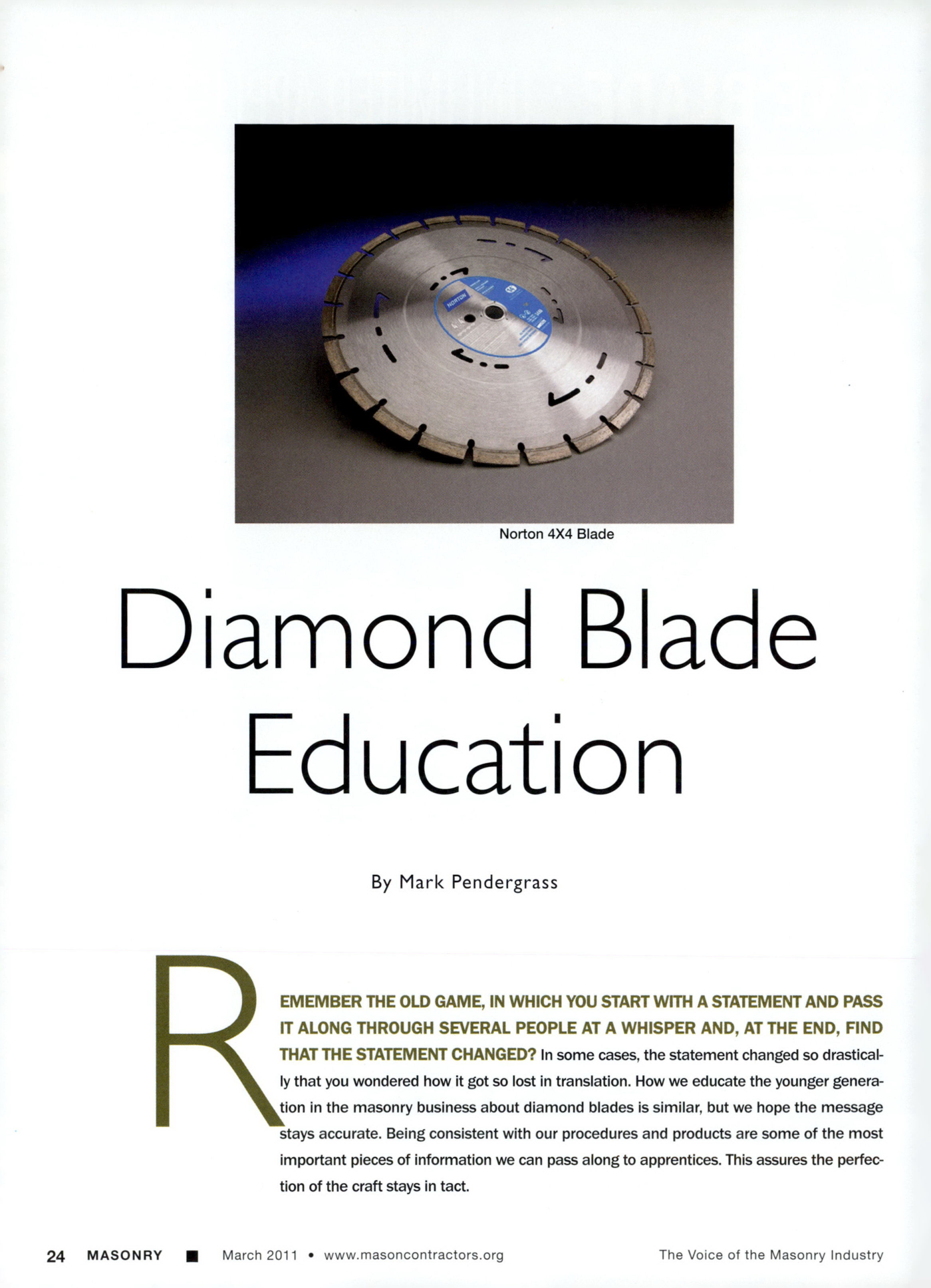 Masonry Magazine March 2011 Page. 26