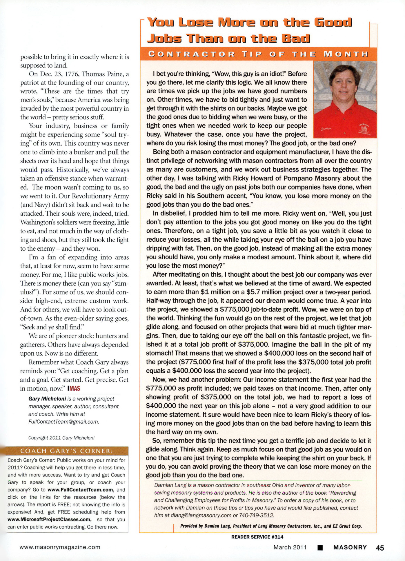 Masonry Magazine March 2011 Page. 47